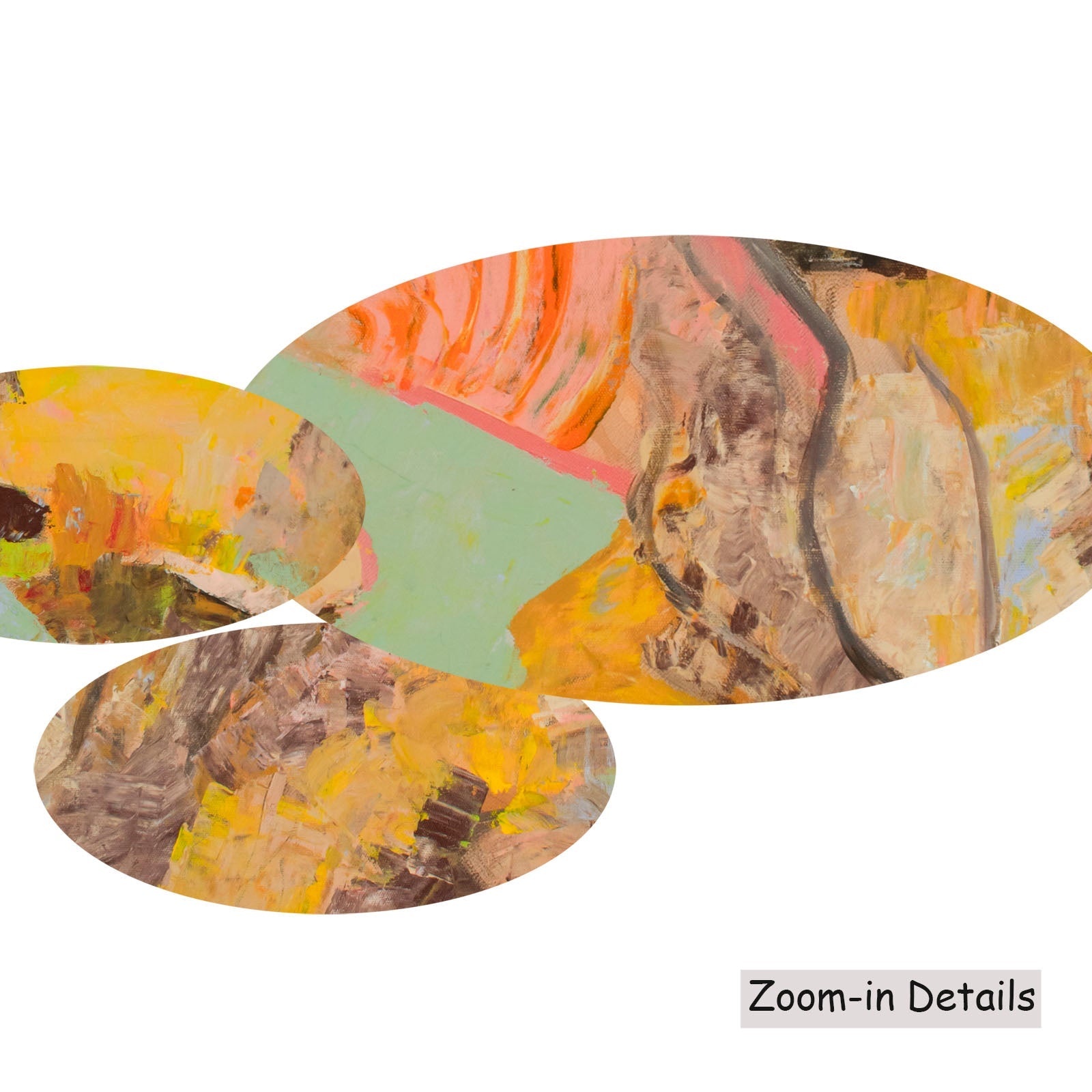 Albury canvas — close-up of brushwork texture and surface