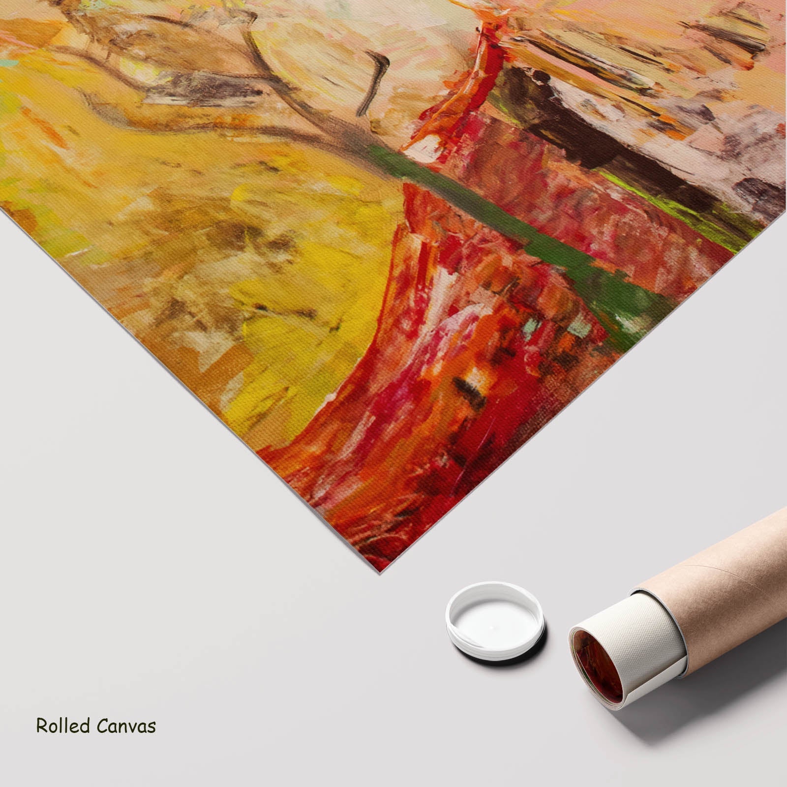 Albury Large Scale Abstract art as a rolled canvas print