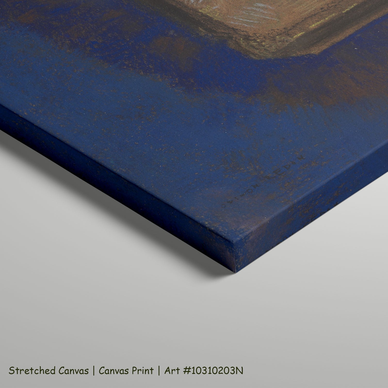 The Beacon by Odilon Redon as a large stretched blue and brown Symbolist canvas print