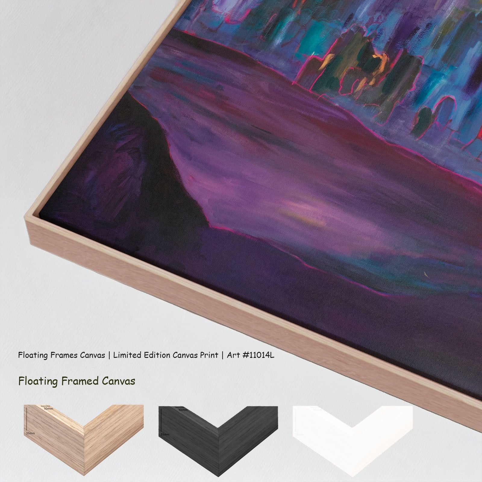 Between Two Worlds Large Scale canvas wall art with floating frame options