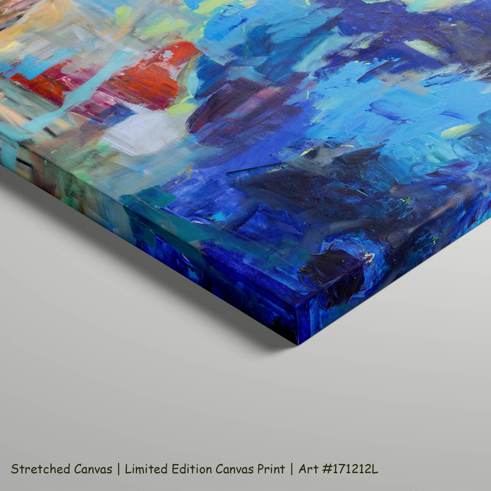 River Washes Me Extra Large Abstract art on stretched canvas