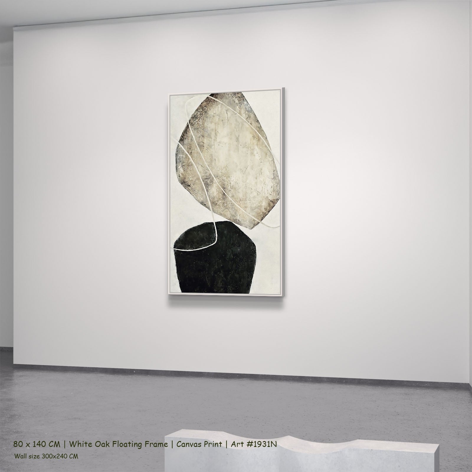 1931N - 1931N_80x140_white_oak_floating_frame_1