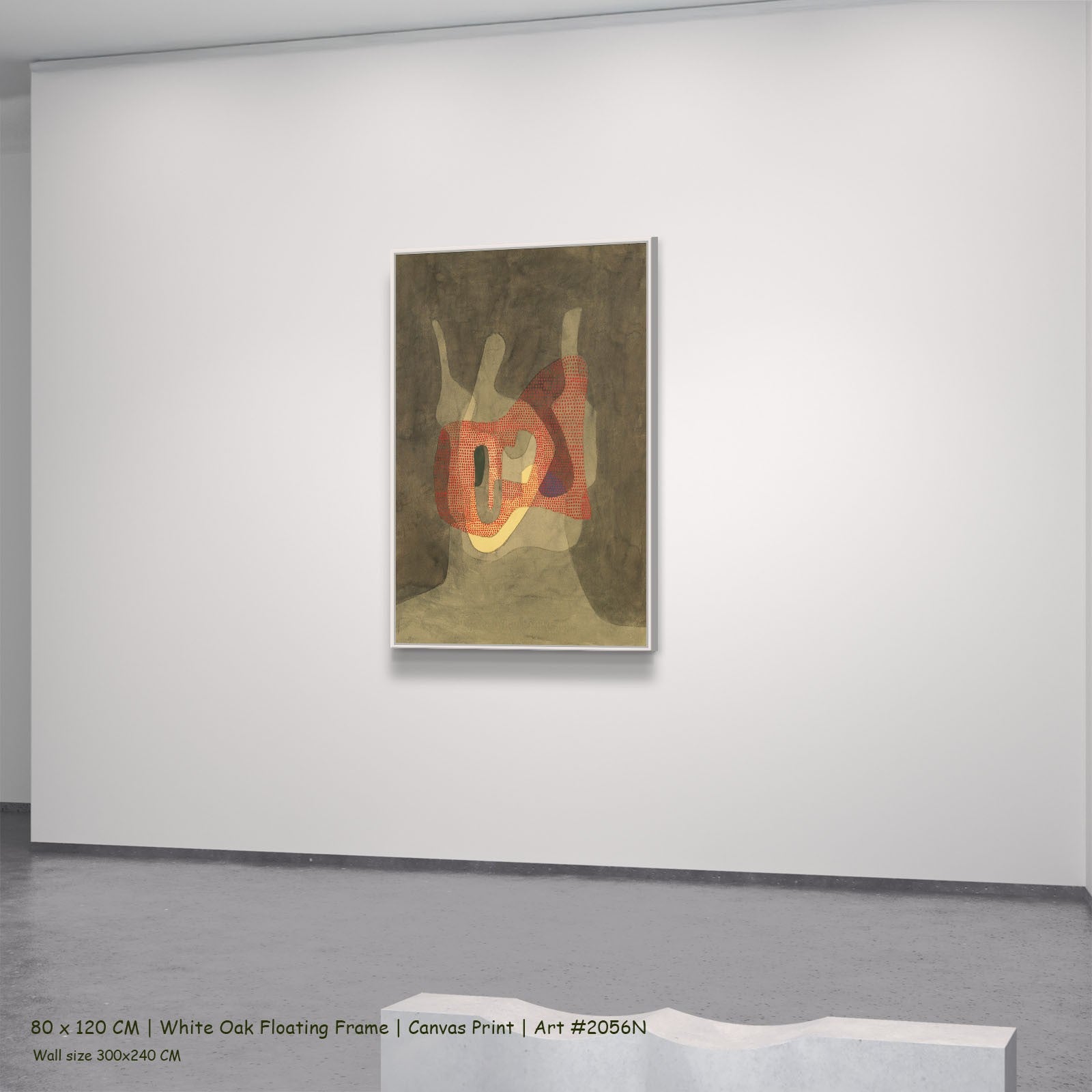 2056N - 2056N_80x120_white_oak_floating_frame_1