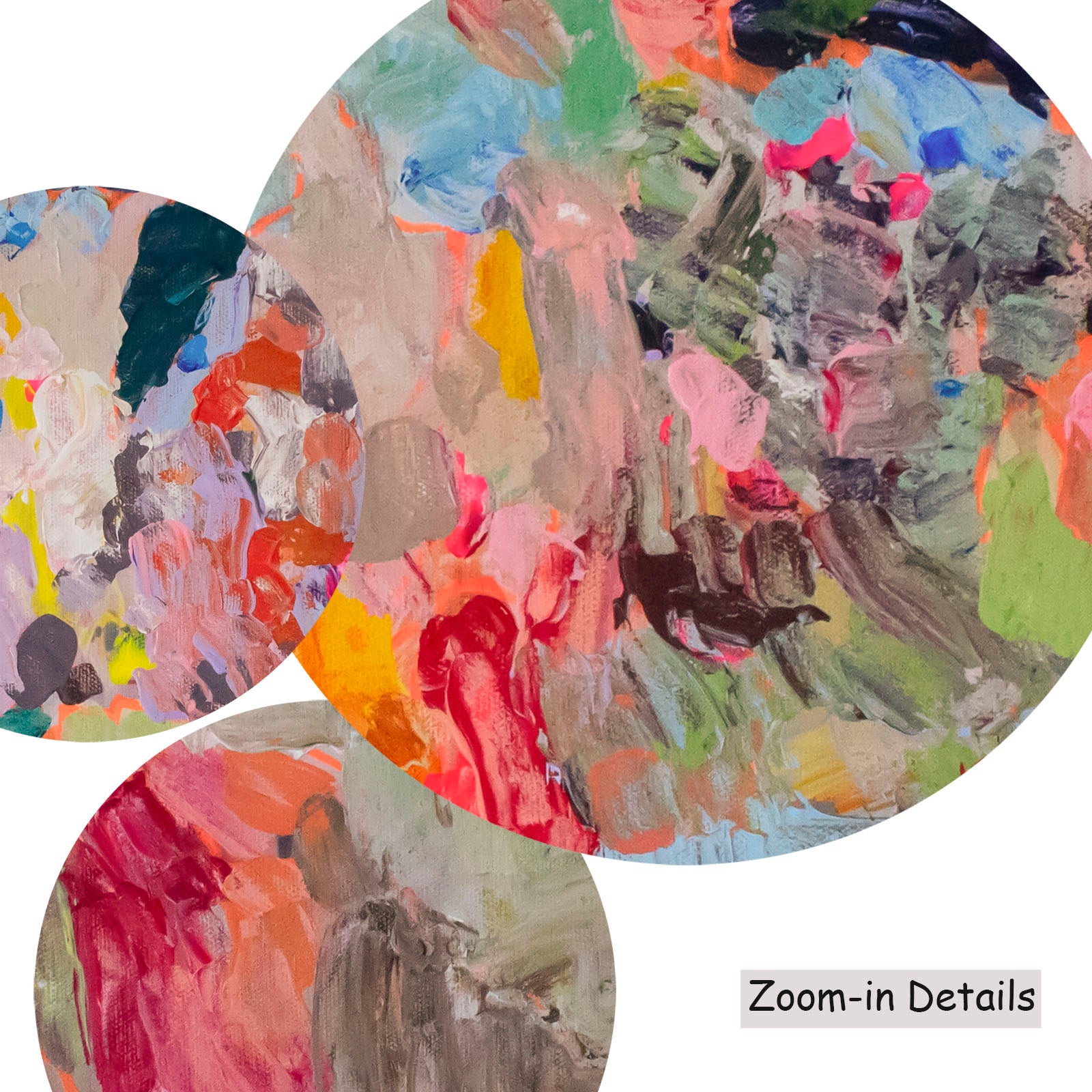 Far from Home canvas — close-up of brushwork texture and surface