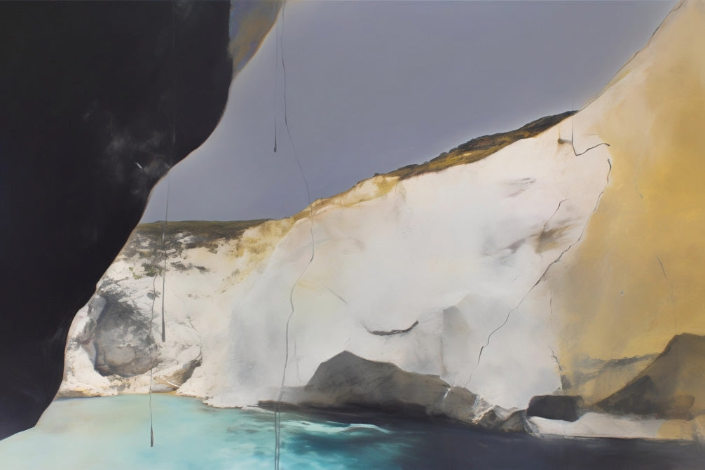 The Cliff Abstract Landscape canvas wall art (view 3)