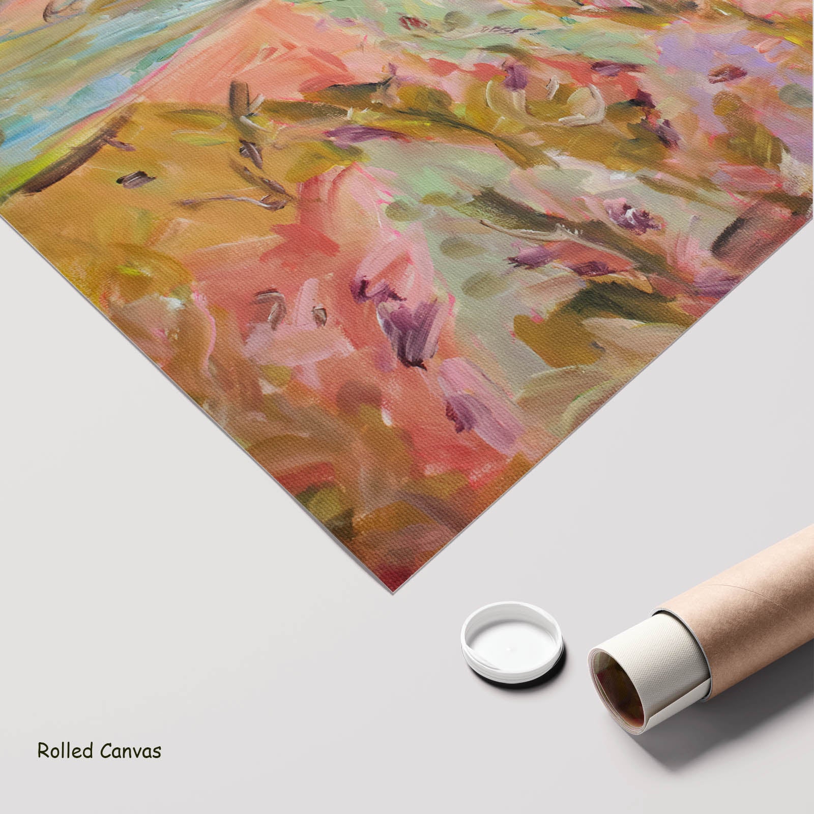 Quiet Grace Large Scale Abstract art as a rolled canvas print