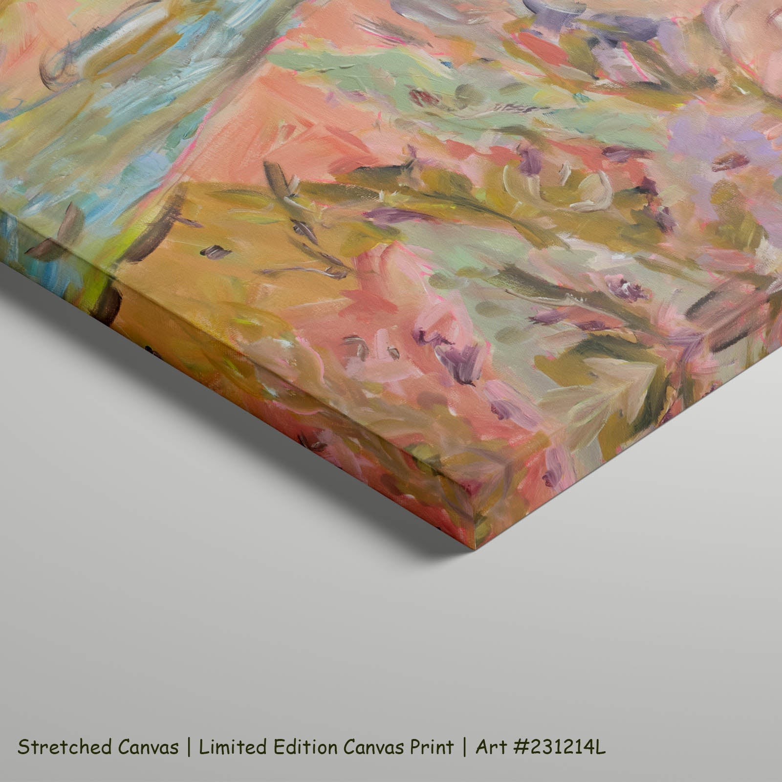 Quiet Grace Large Scale Abstract art on stretched canvas