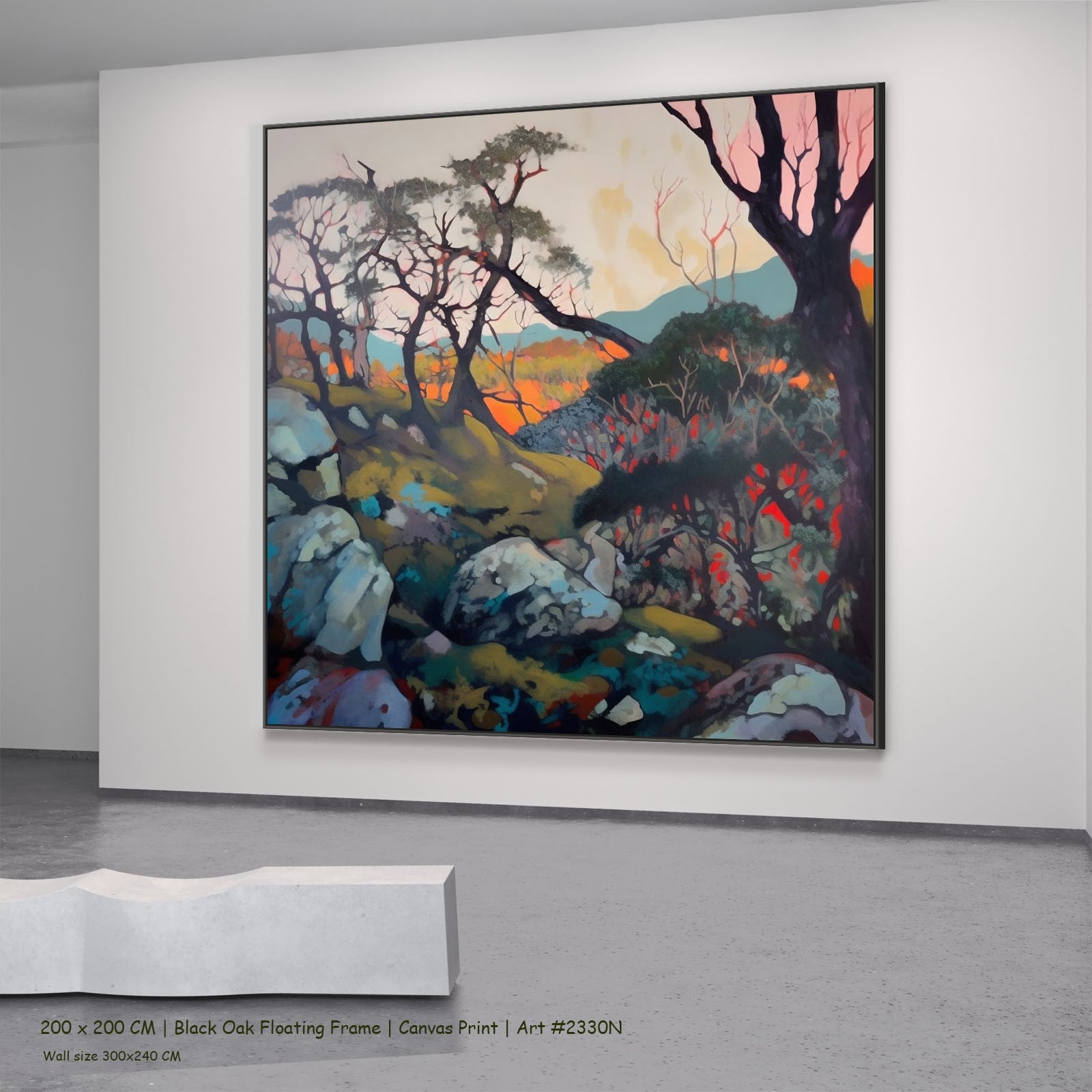 2330N - 2330N_200x200_black_oak_floating_frame_3