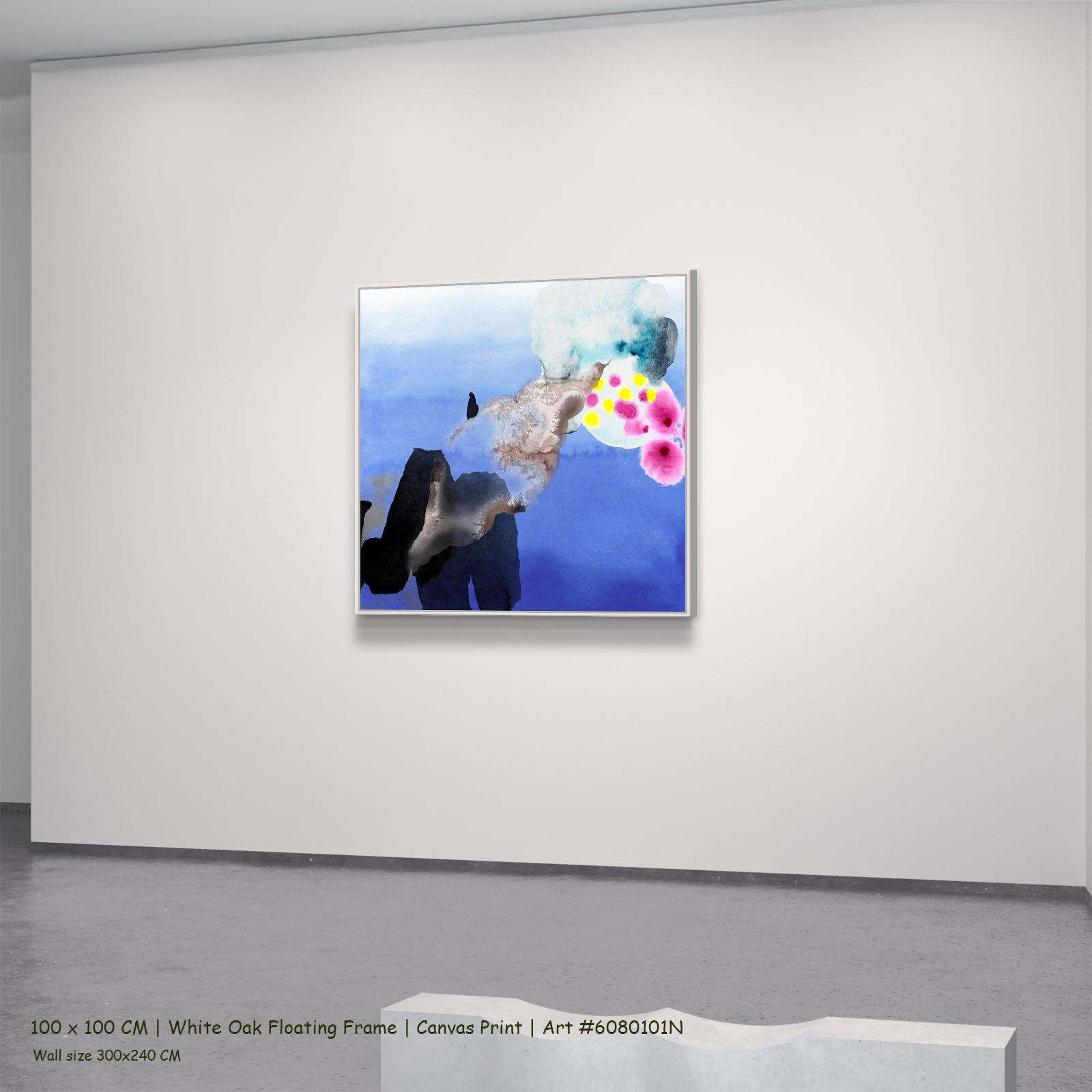 2501227N — white oak mockup, large canvas print