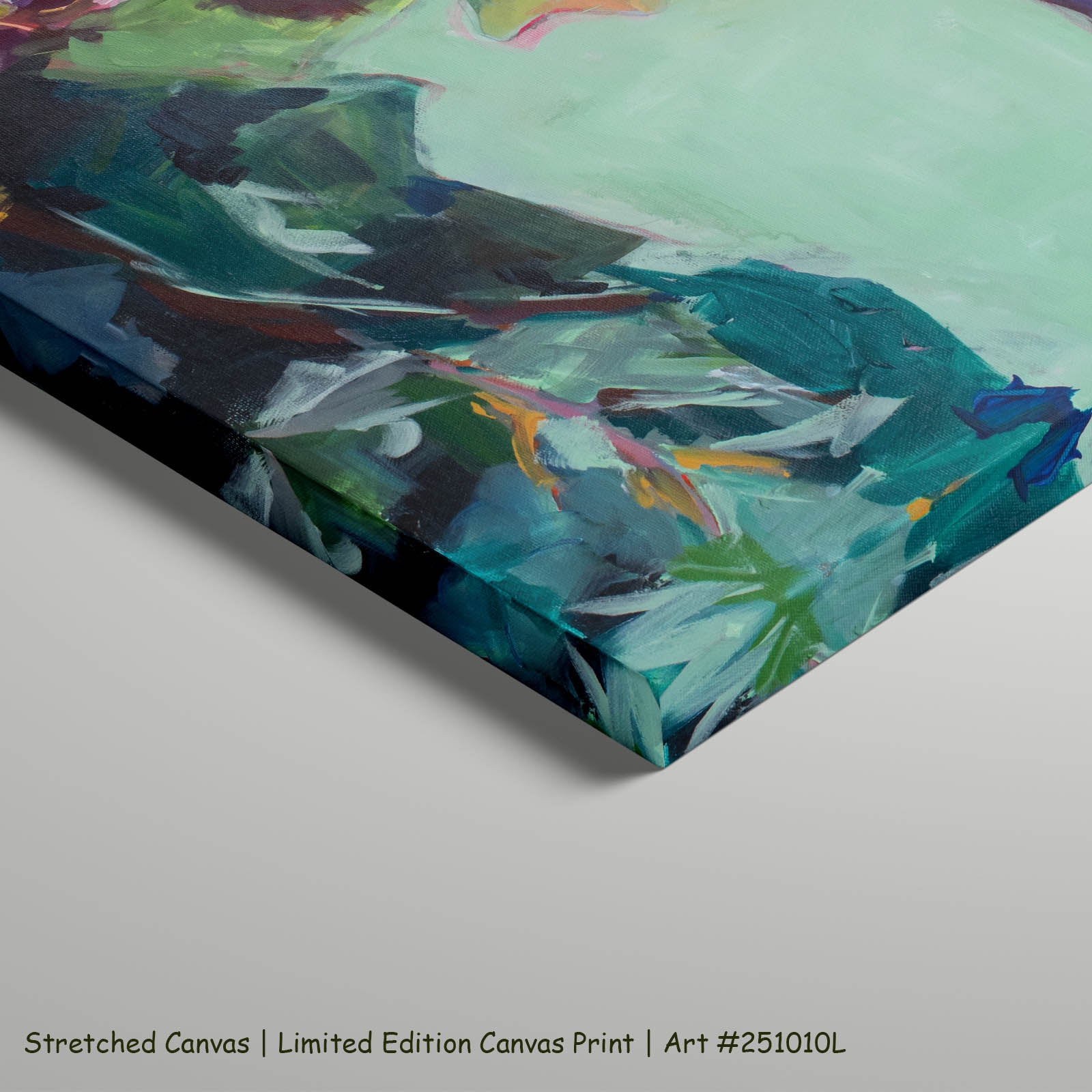 Contemplating Oversized Abstract art on stretched canvas
