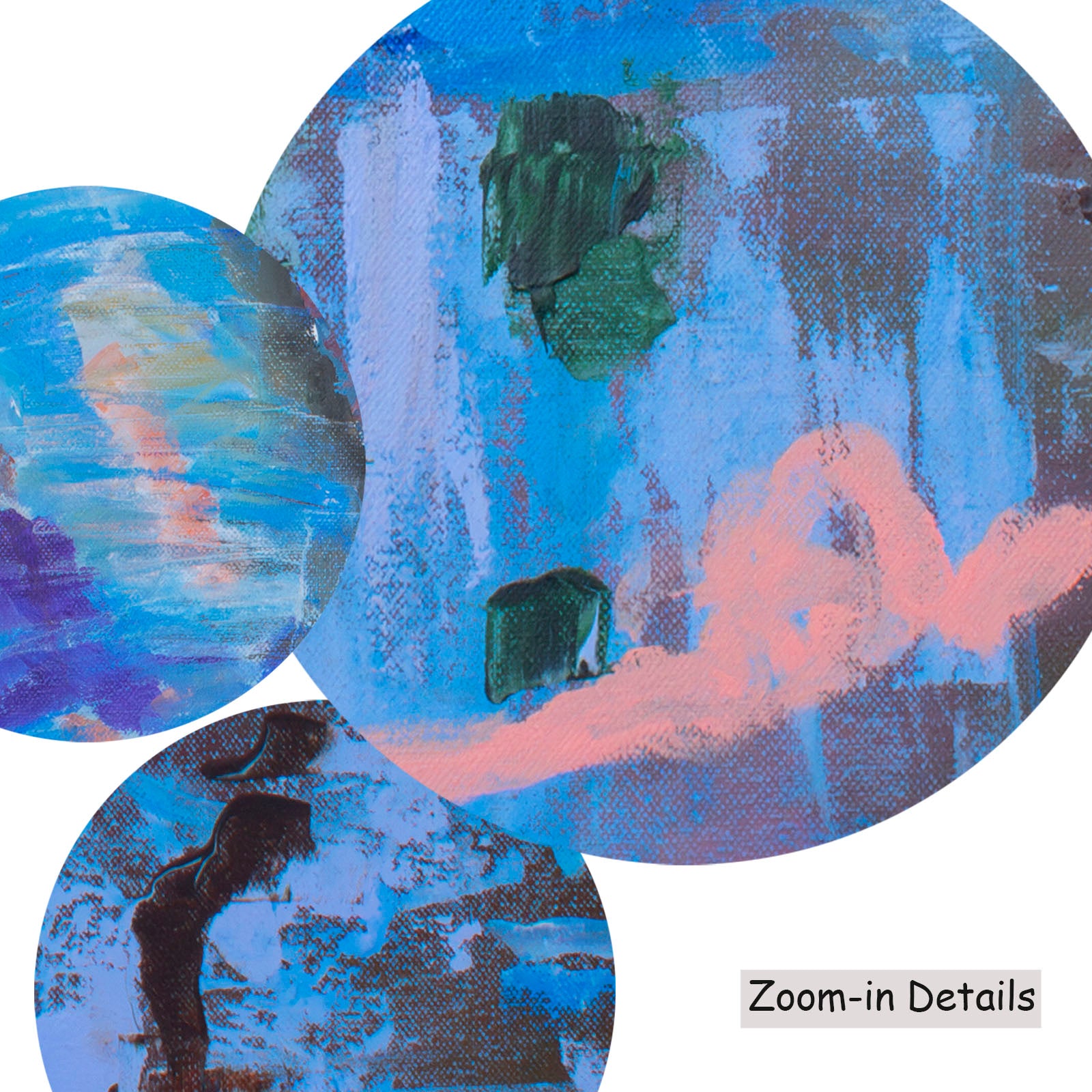 Against the Tide canvas — close-up of brushwork texture and surface