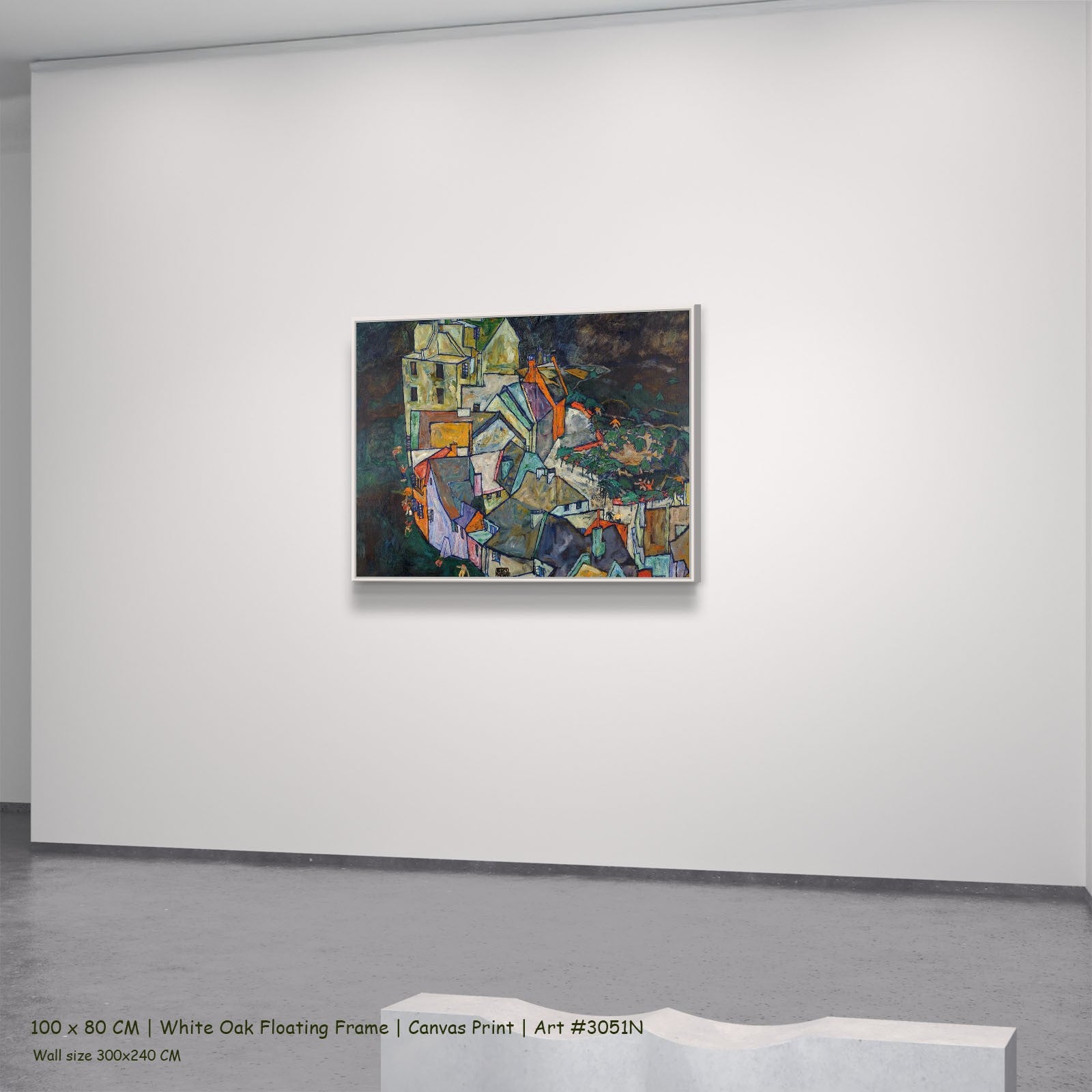 3051N - 3051N_100x80_white_oak_floating_frame_1
