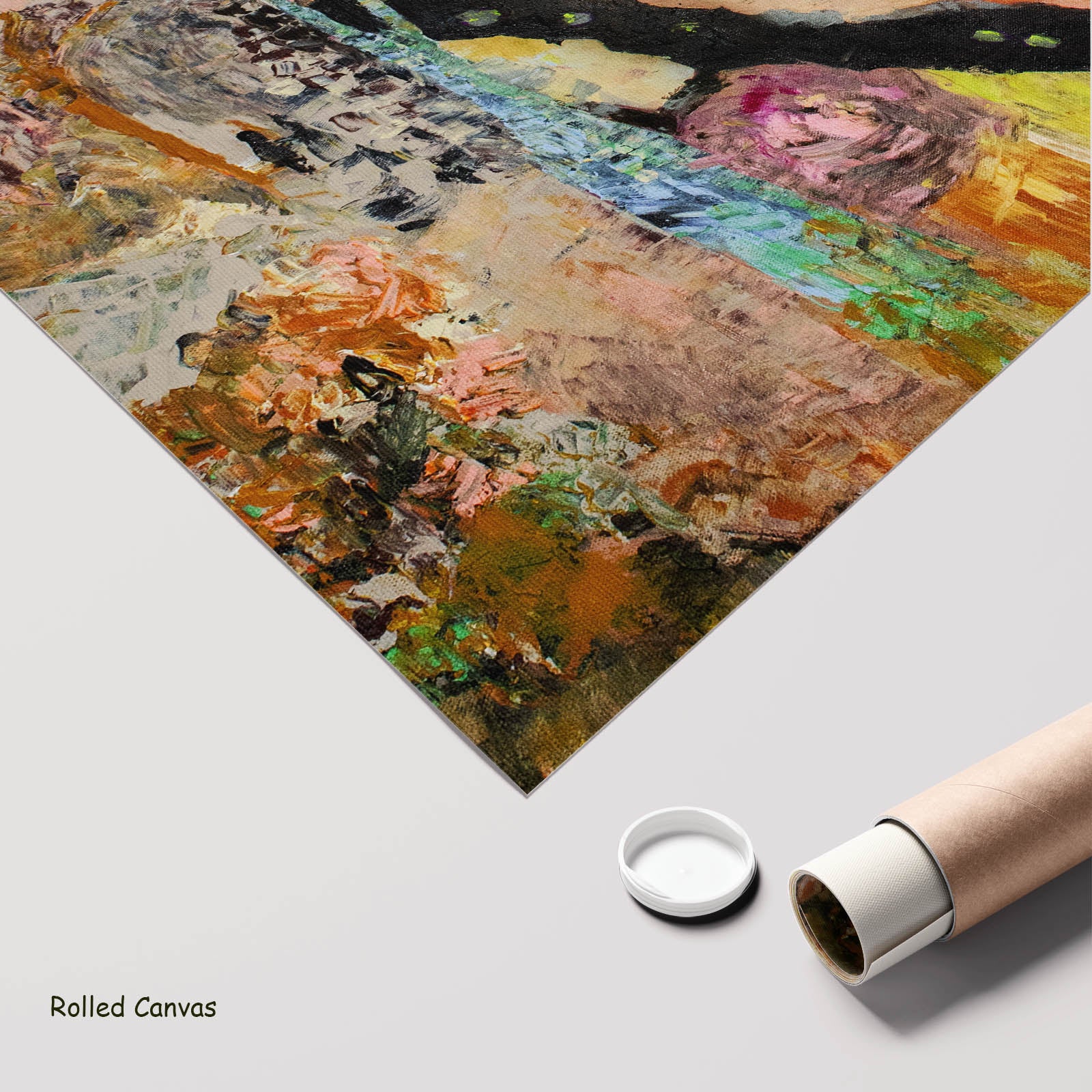 Wodonga Large Abstract art as a rolled canvas print