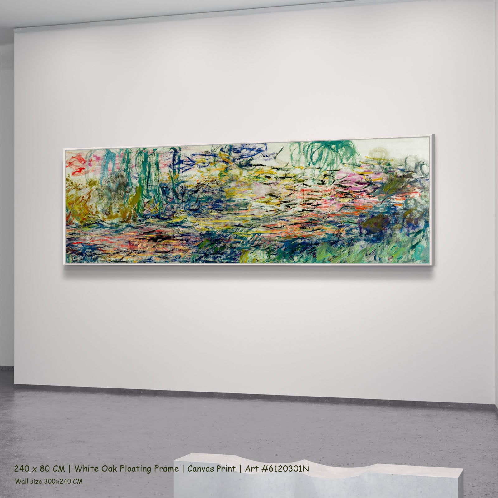 3380N — white oak mockup, large canvas print