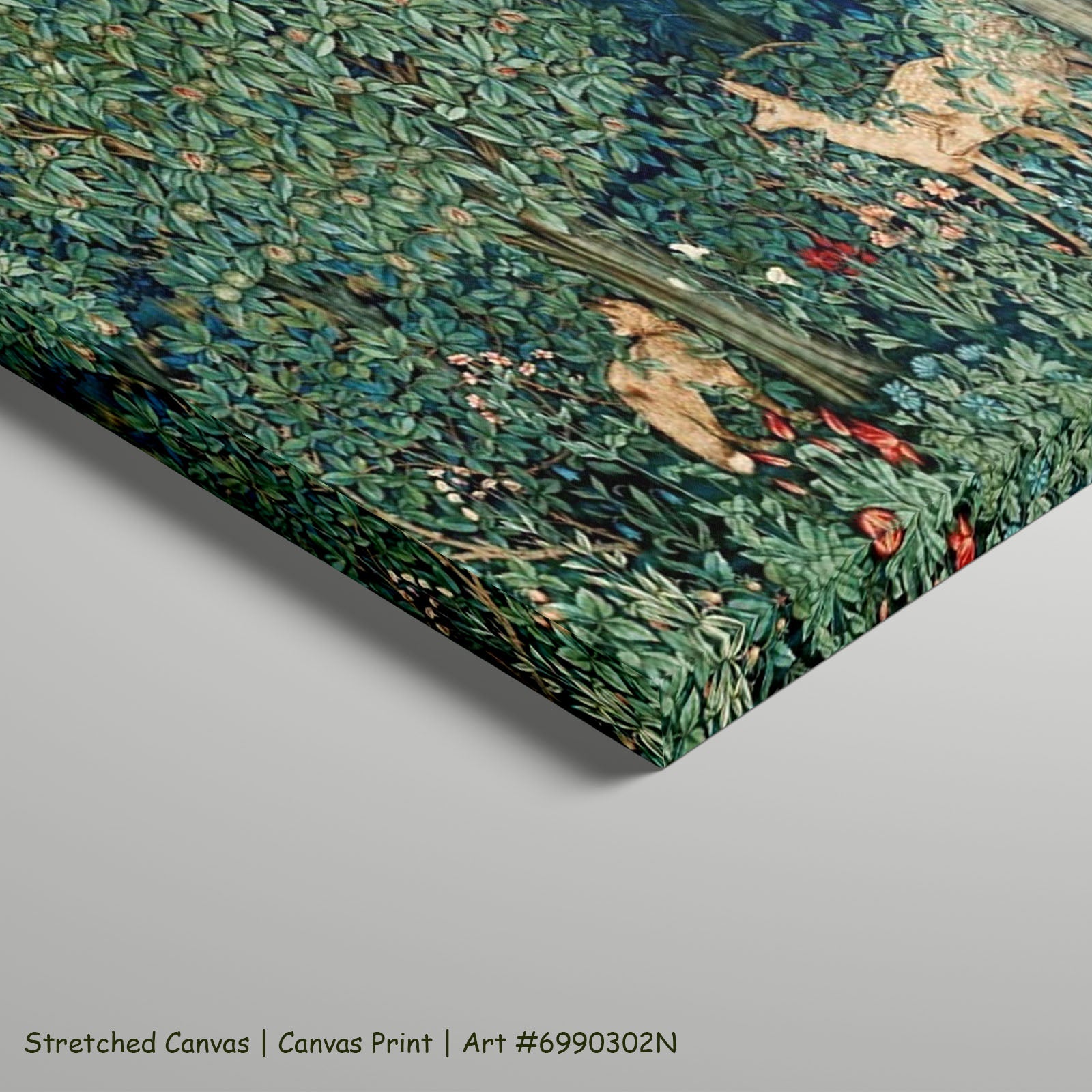 Fresh Forest — stretched, large green forest canvas print