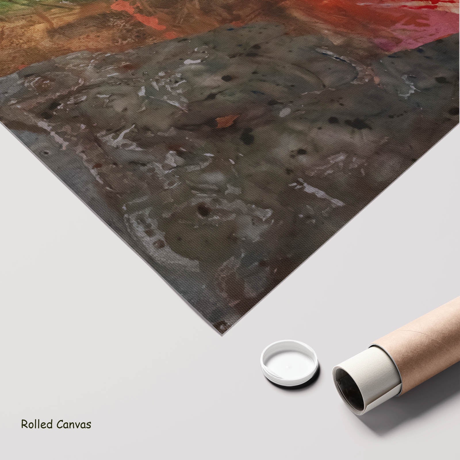 Path Becoming Oversized Contemporary art as a rolled canvas print