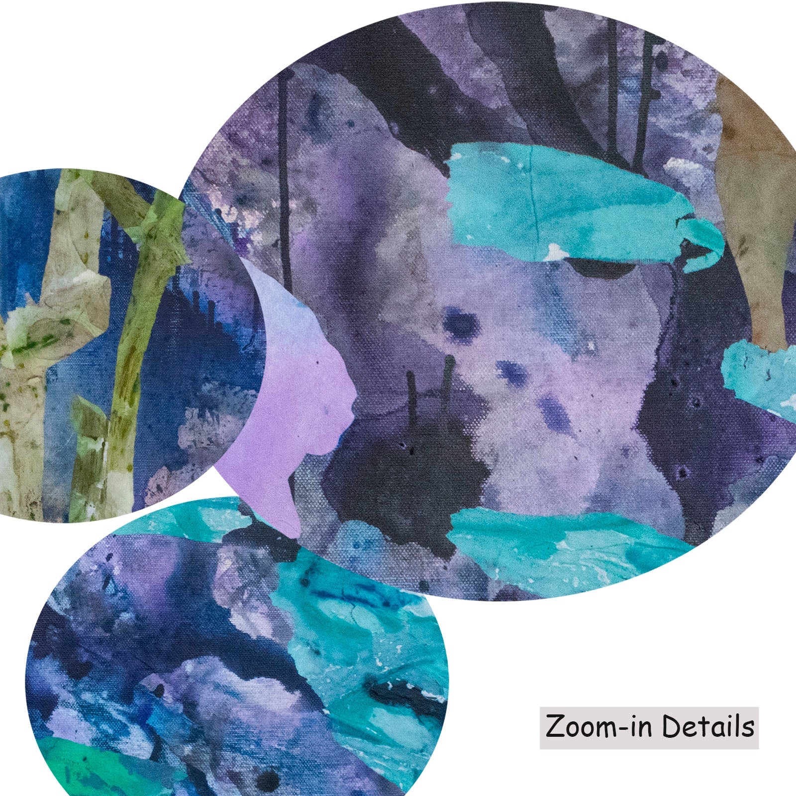 The Search canvas — close-up of brushwork texture and surface