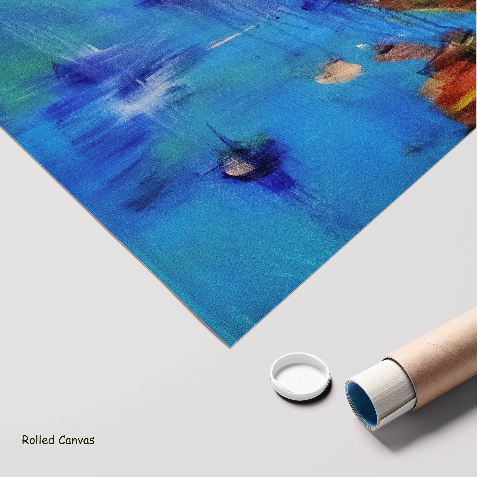 Missed Extra Large Abstract art as a rolled canvas print