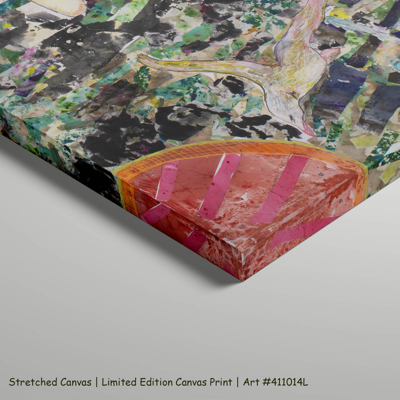 Leap of the Wild Heart Large Abstract art on stretched canvas