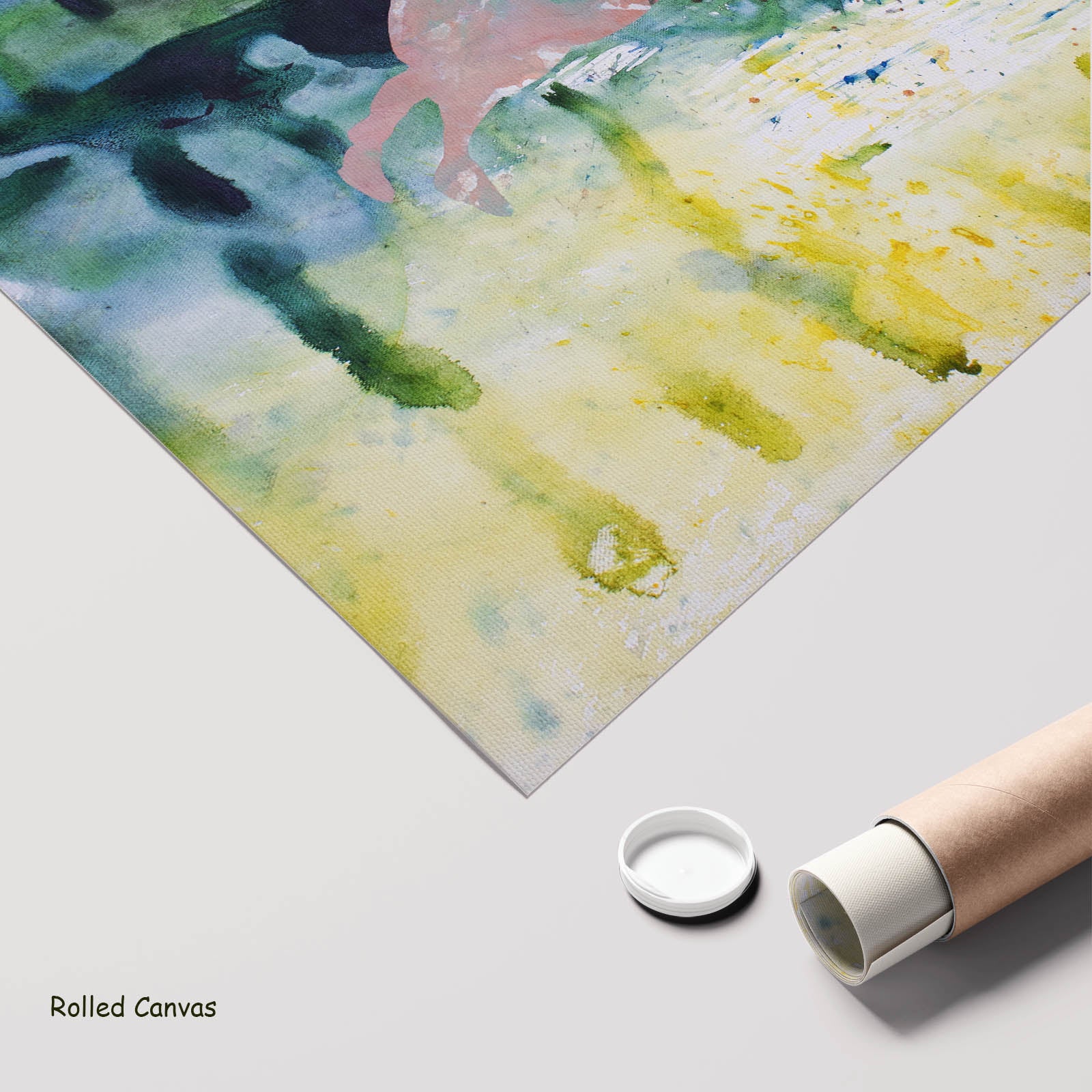 Unbreakable Large Scale Abstract art as a rolled canvas print