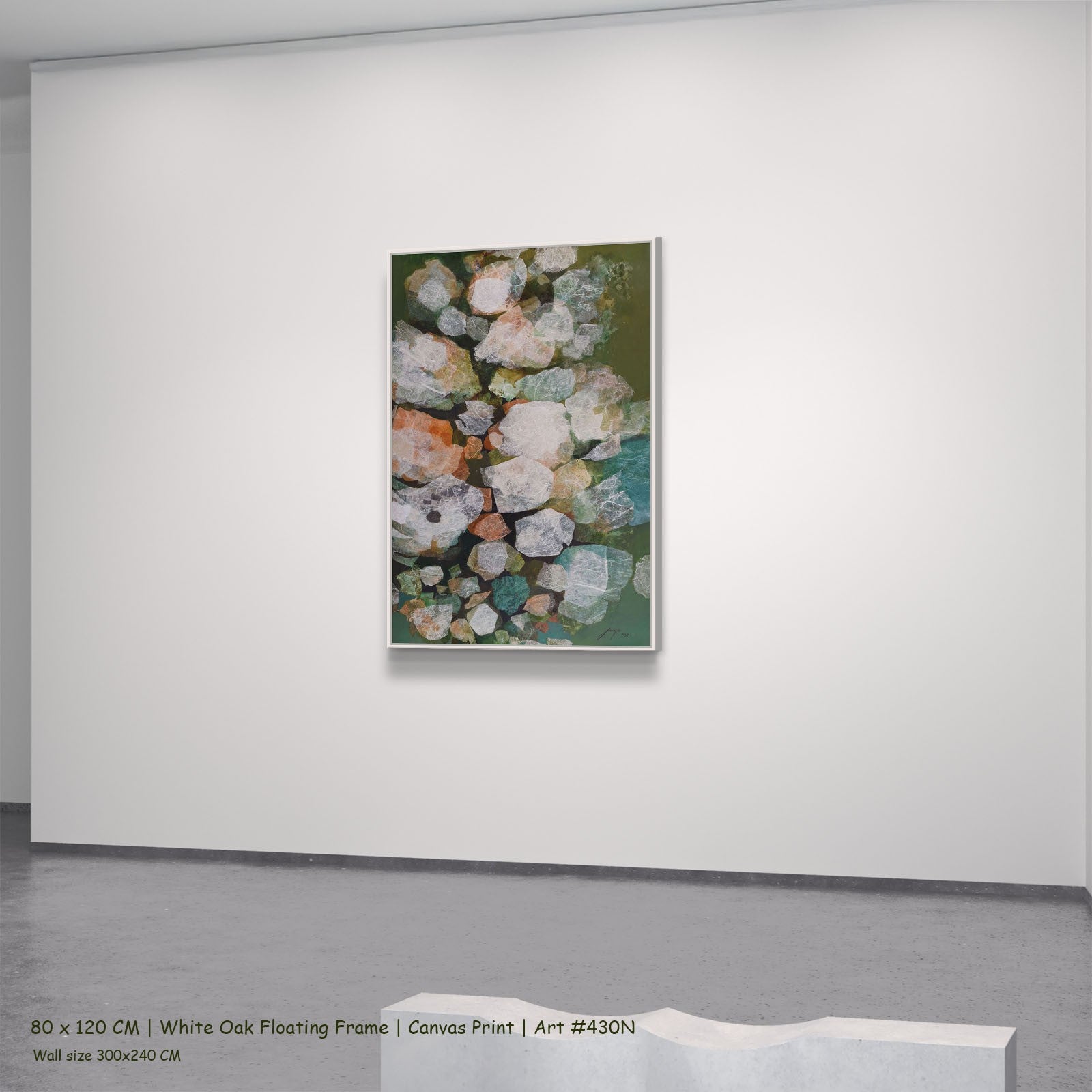 430N - 430N_80x120_white_oak_floating_frame_1