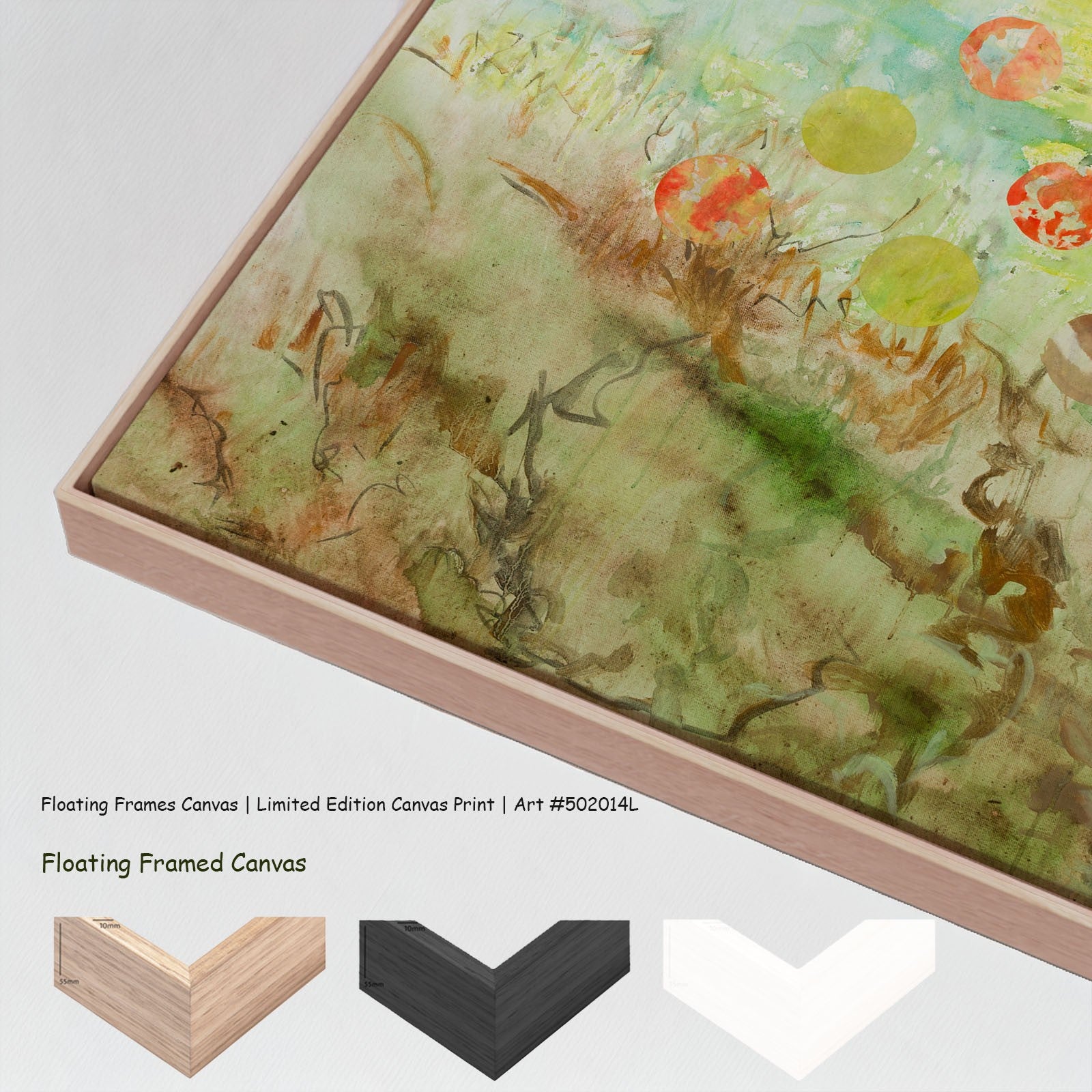 Cycle Without Resistance Large Scale canvas wall art with floating frame options