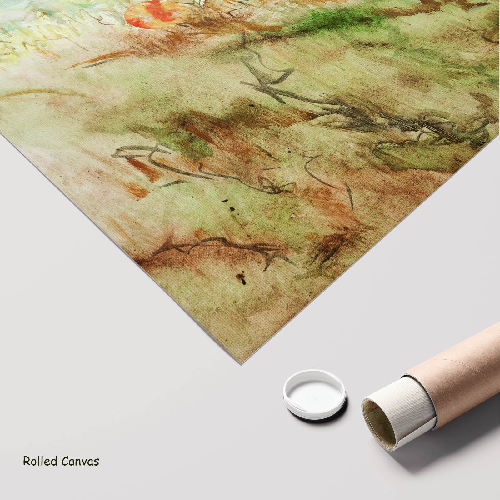 Cycle Without Resistance Large Scale Contemporary art as a rolled canvas print
