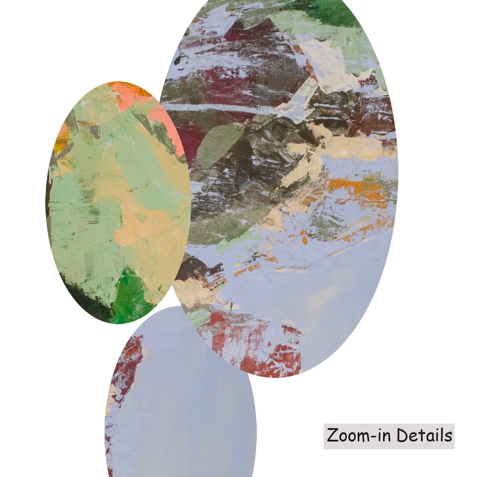 Forgotten canvas — close-up of brushwork texture and surface