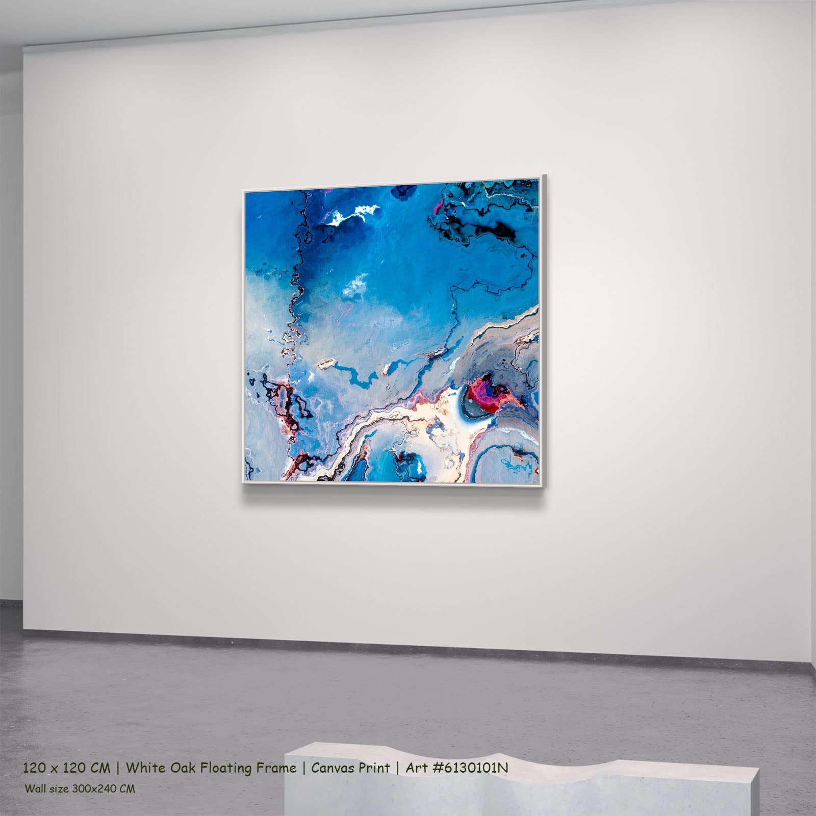 512N — white oak mockup, large canvas print
