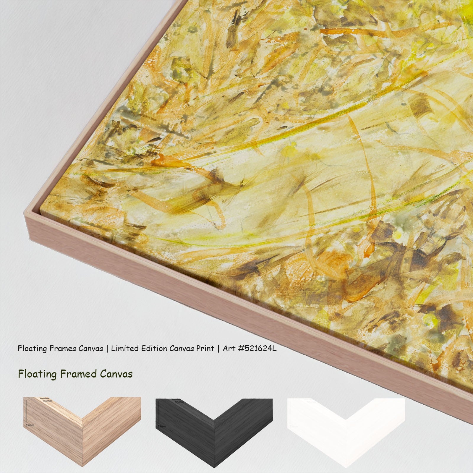 Breath of Heart Large canvas wall art with floating frame options