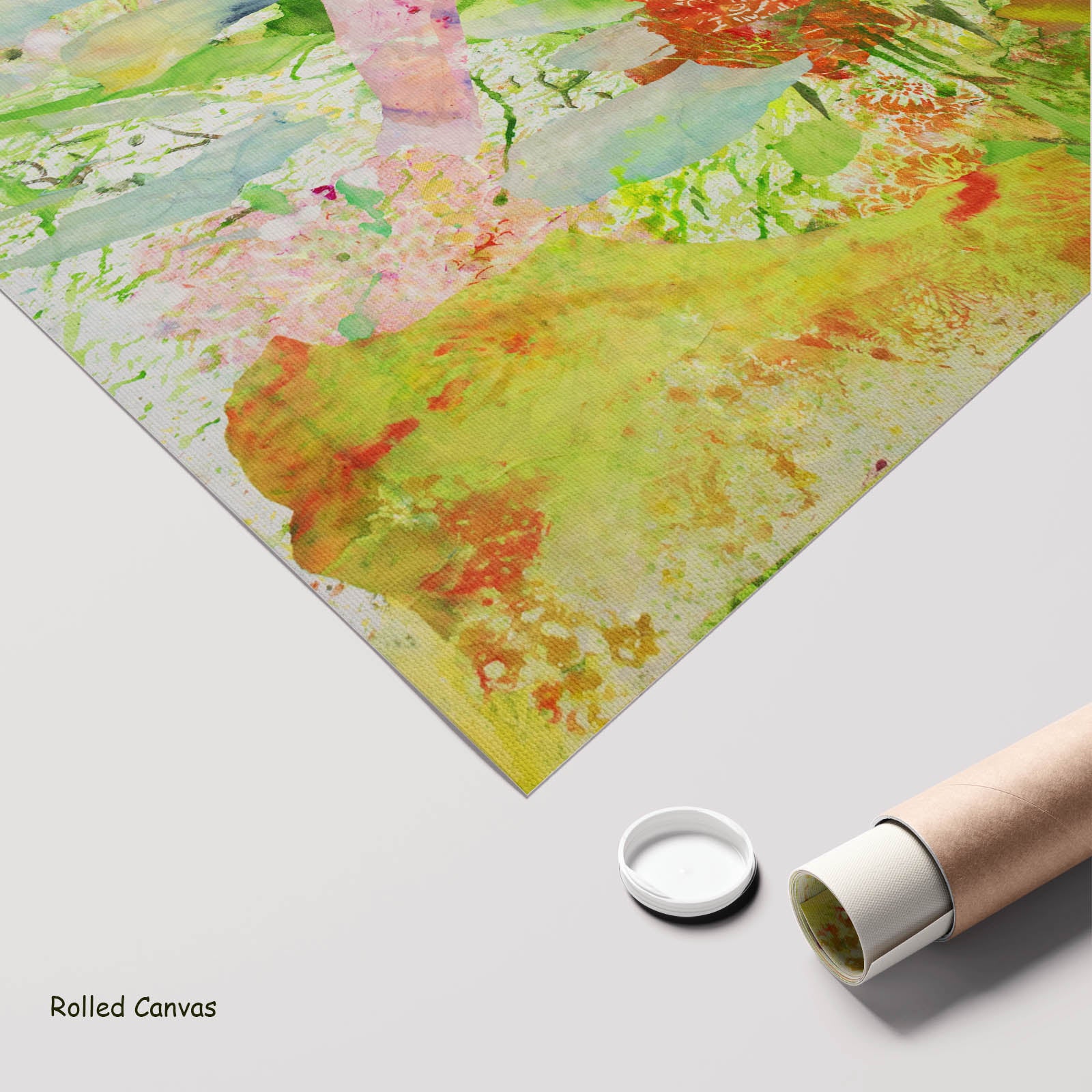 Merge Oversized Abstract art as a rolled canvas print
