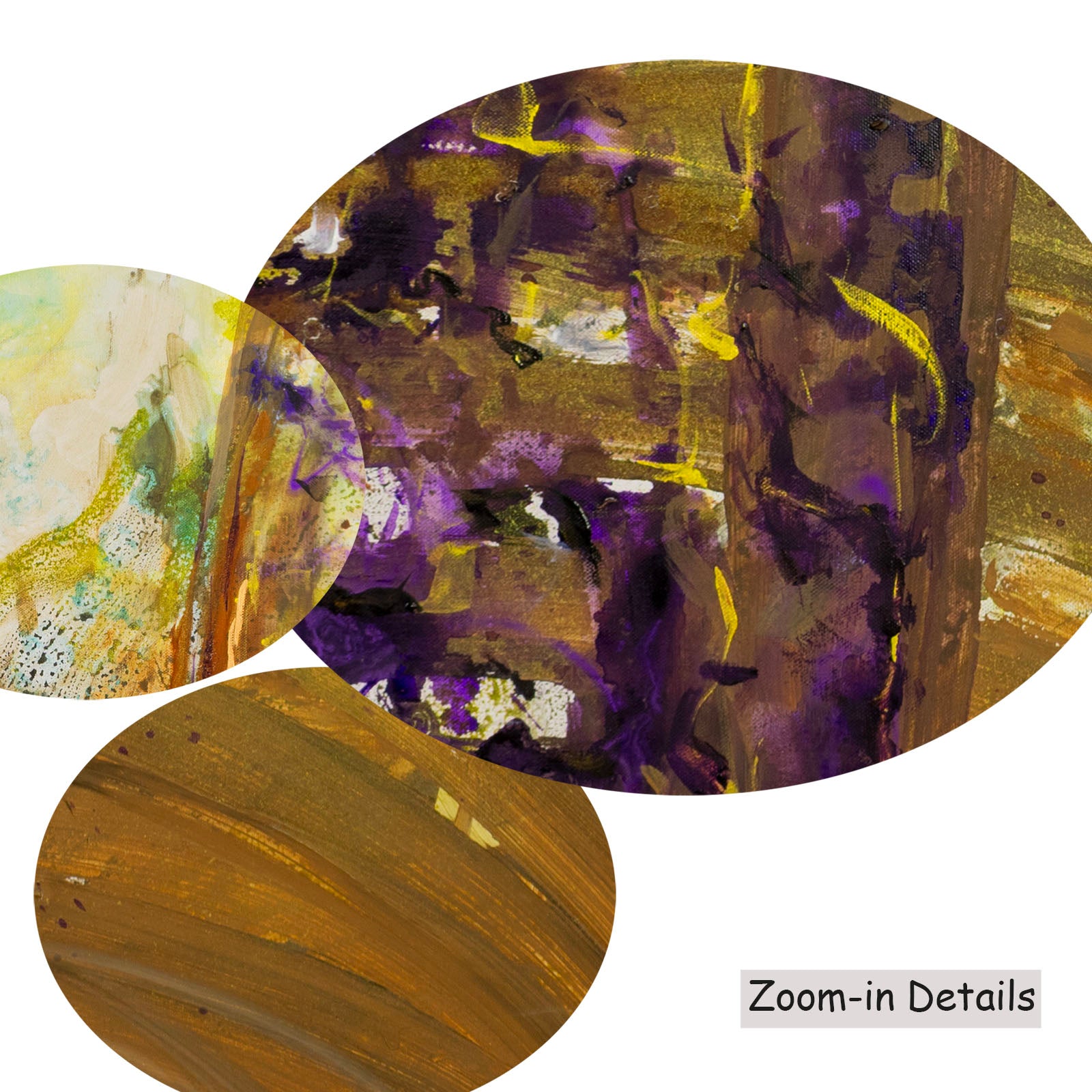Remembrance canvas — close-up of brushwork texture and surface