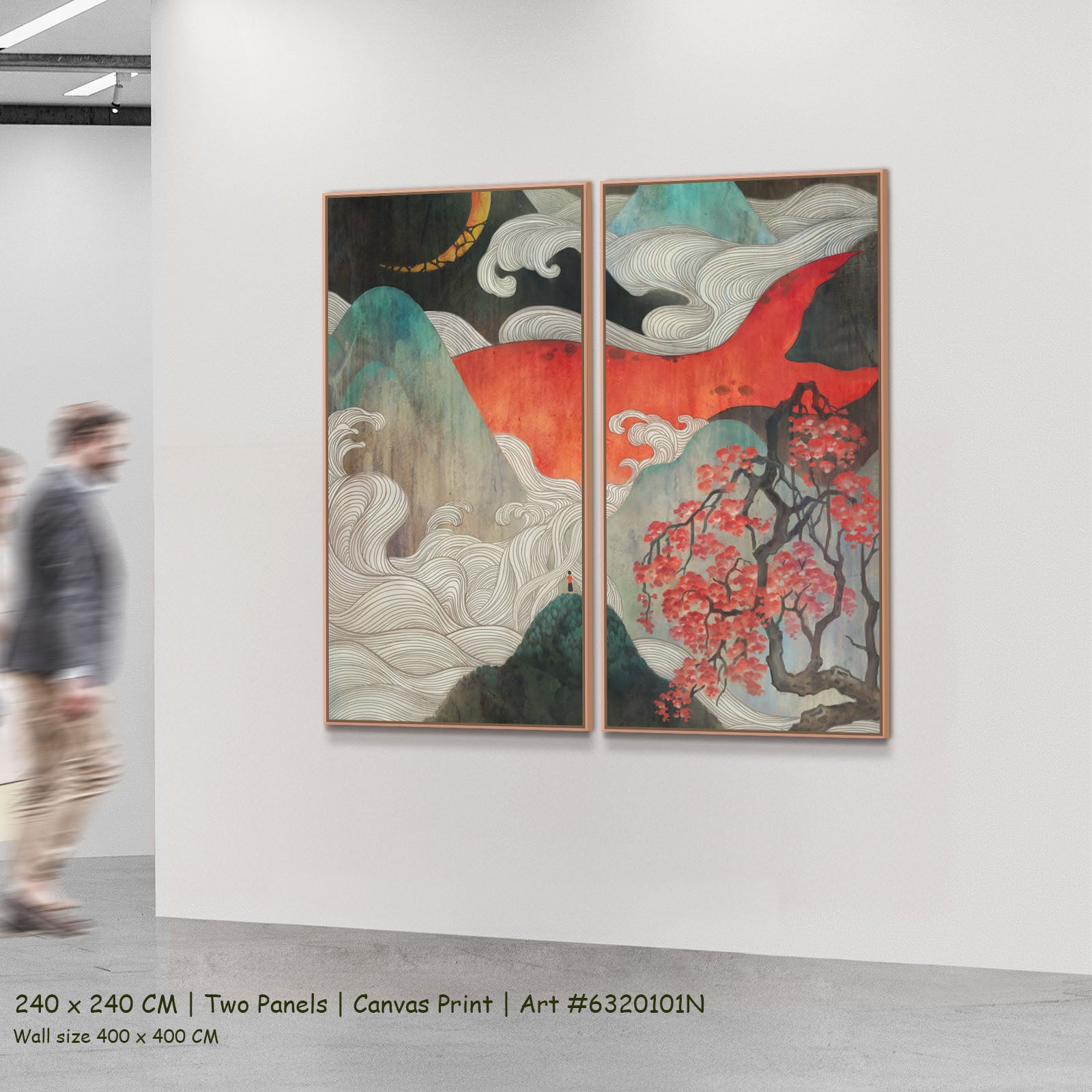 640N 2-panel — large canvas print