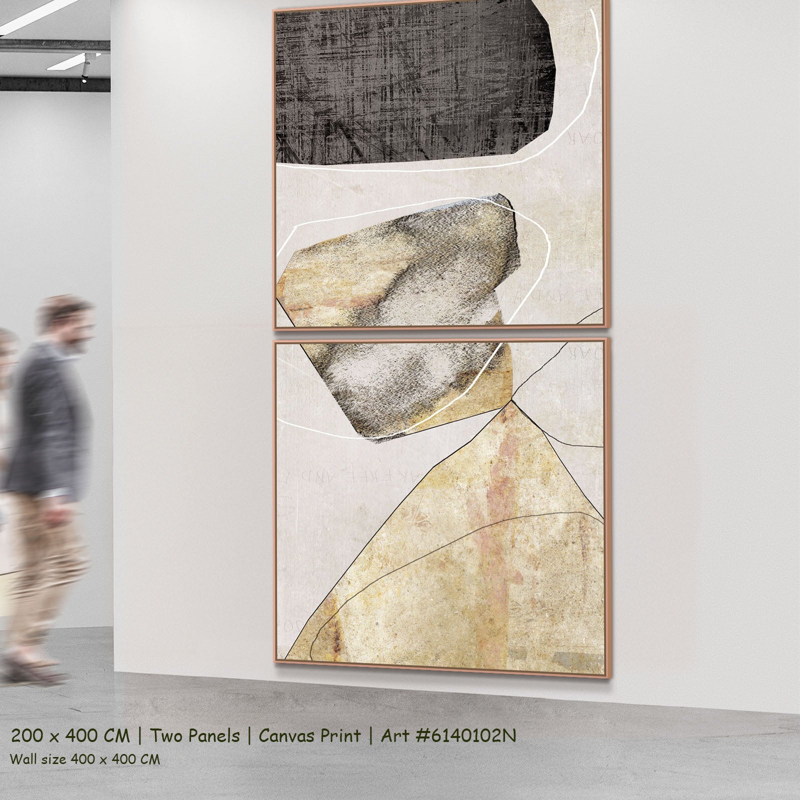 654VN — 2-panel mockup, large canvas print
