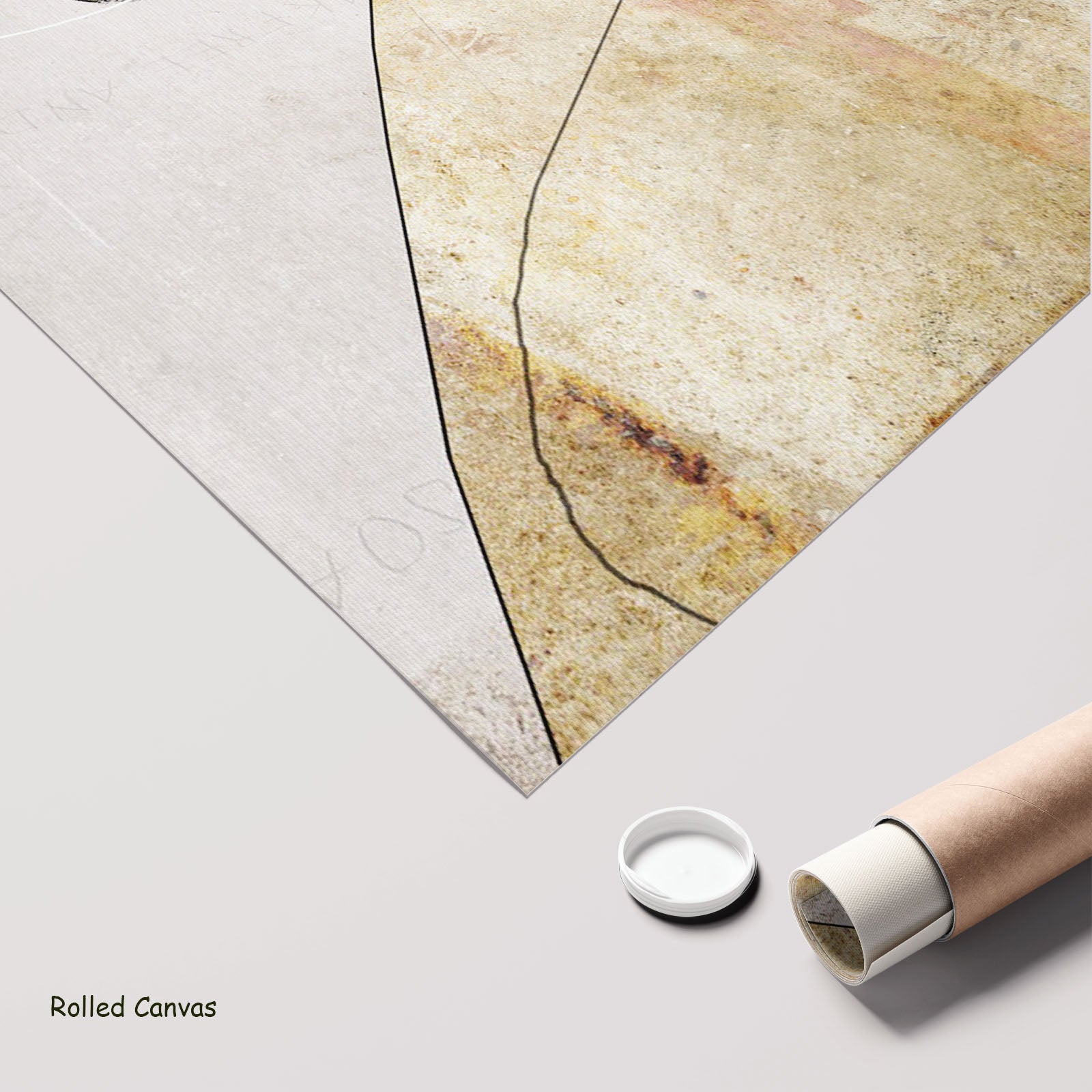 654VN — rolled mockup, large canvas print