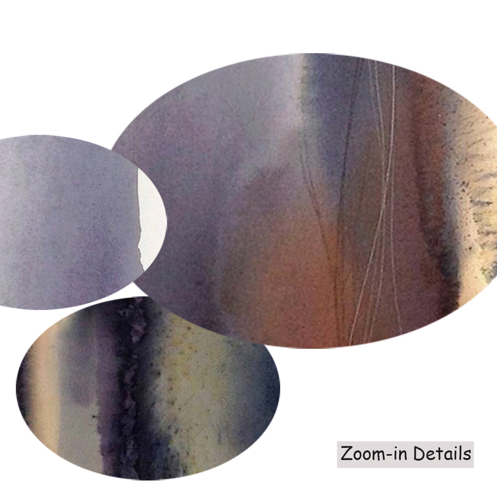 First Light II — canvas texture detail, large abstract wall art