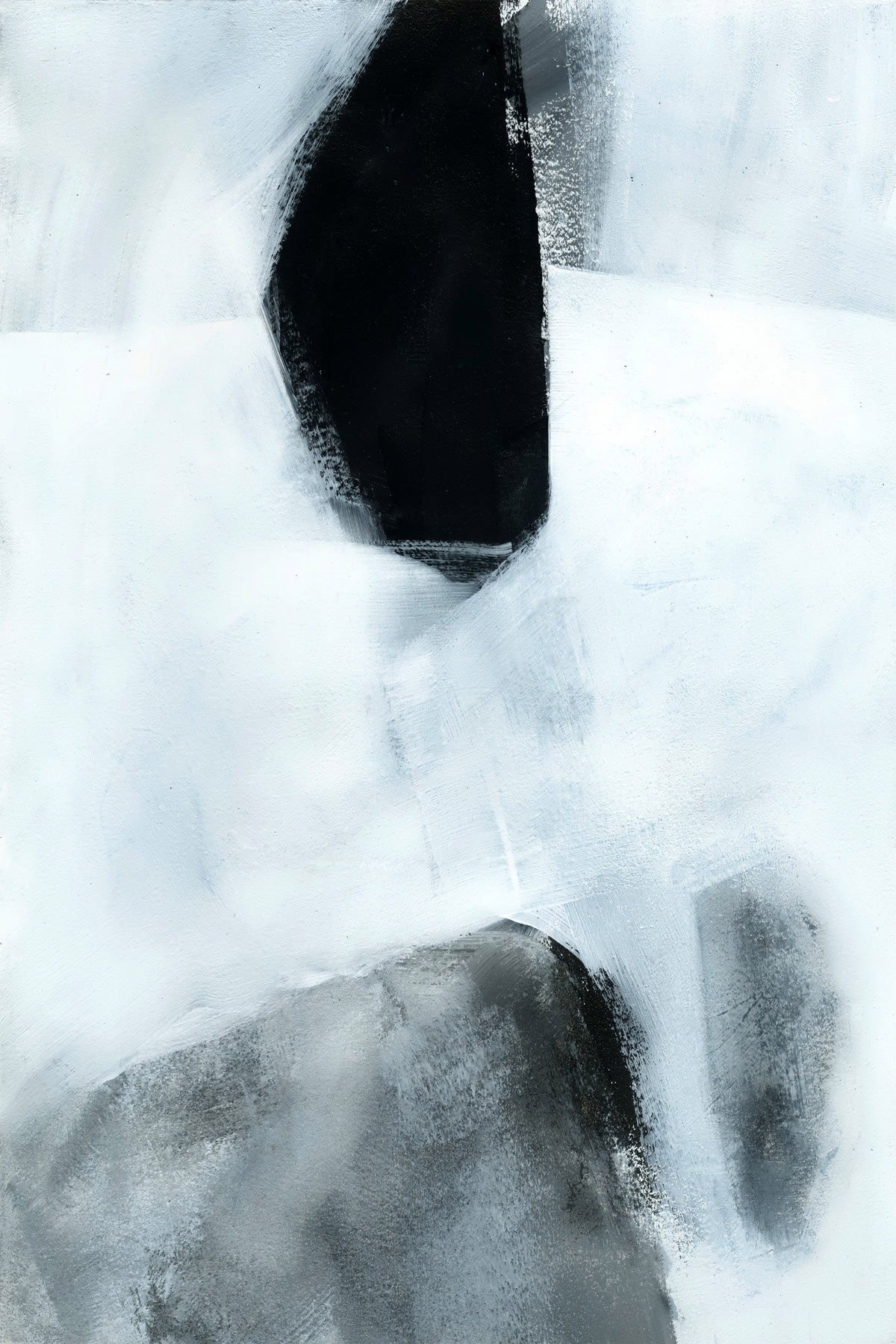 Monochrome Geometry I by Wall Liberation — large abstract canvas print, main view