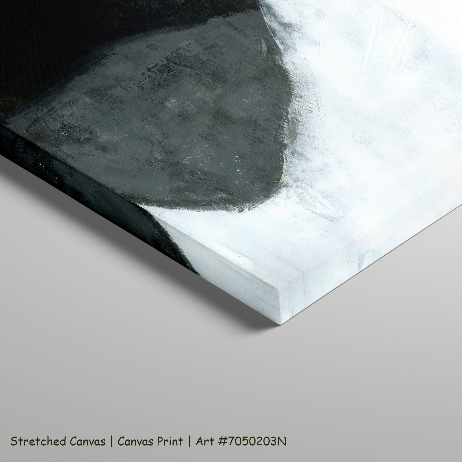 Monochrome Geometry II — stretched canvas, 4.2cm depth