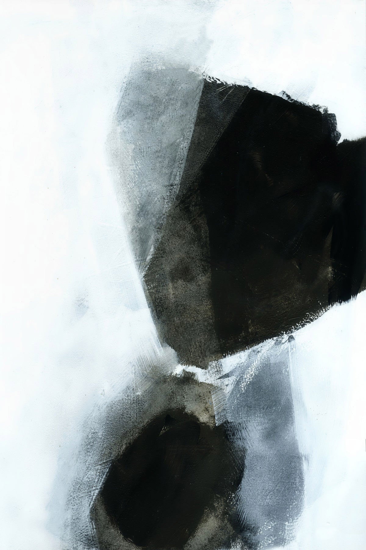Monochrome Geometry III by Wall Liberation — large abstract canvas print, main view