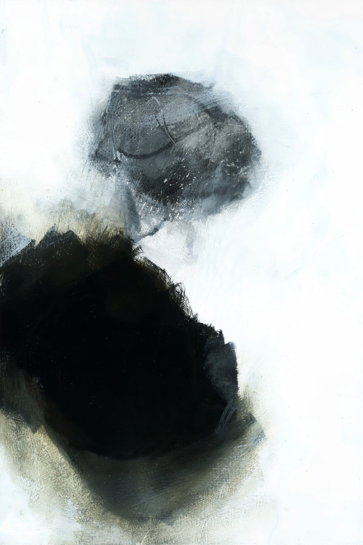 Monochrome Geometry IV by Wall Liberation — large abstract canvas print, main view