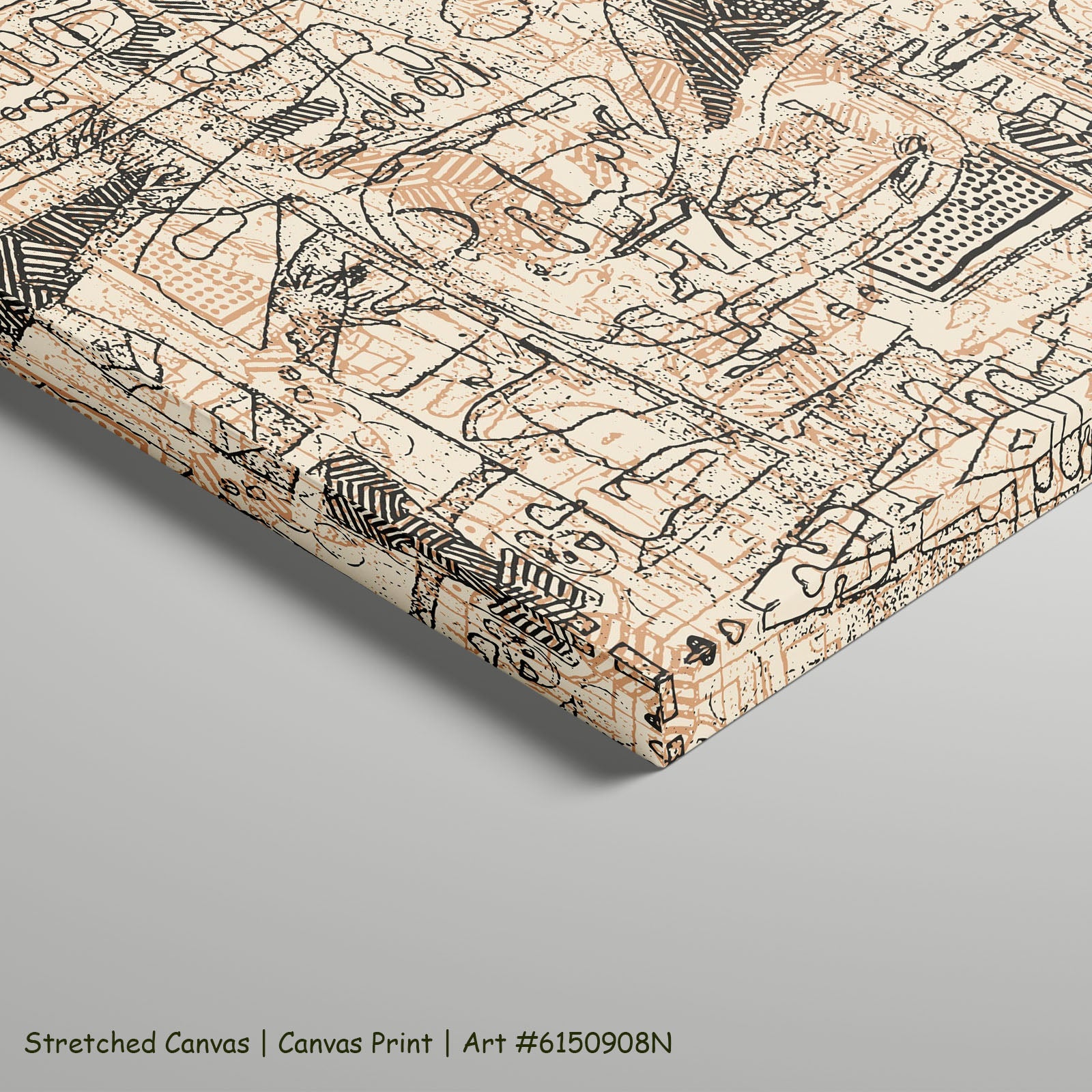 710N — stretched mockup, large canvas print
