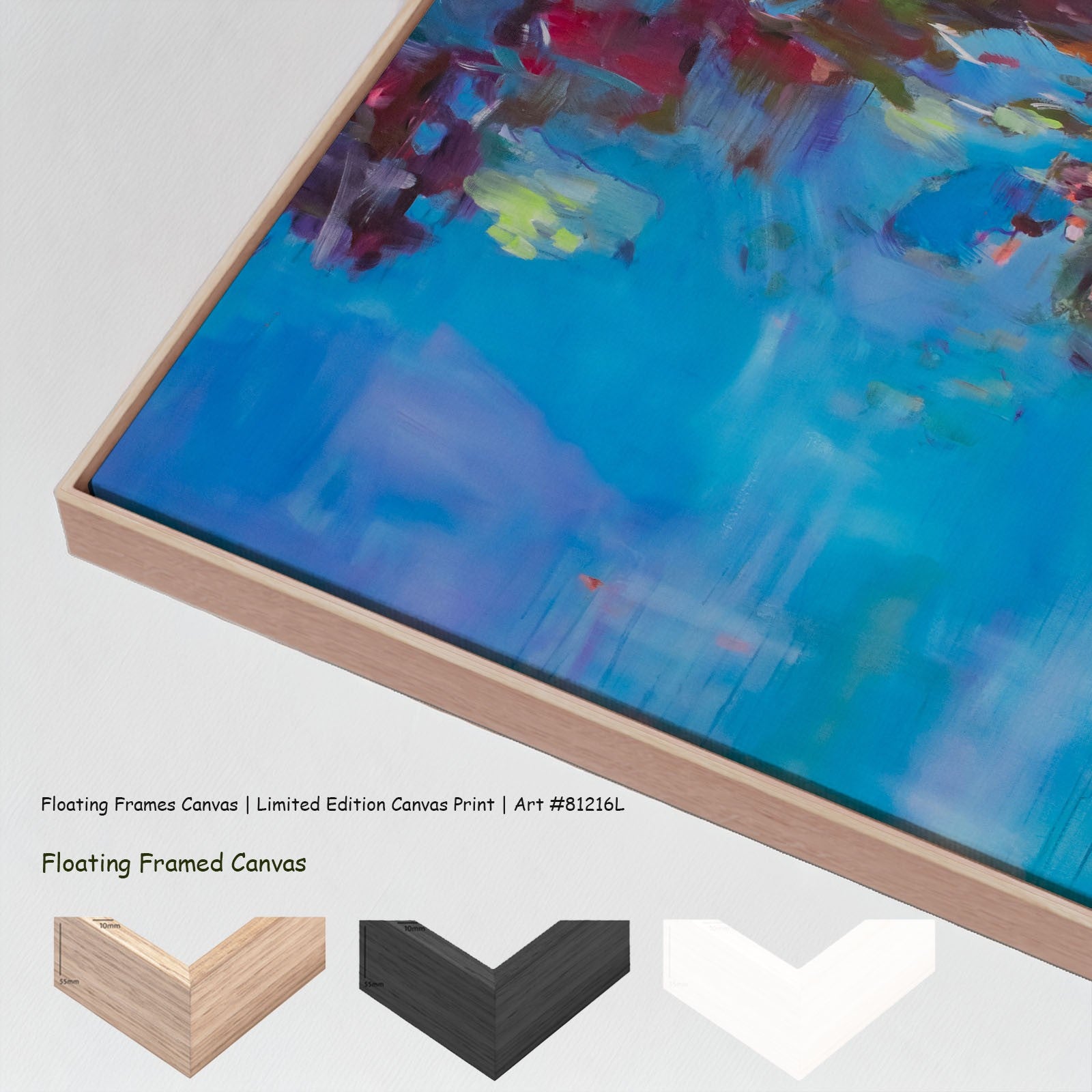 Find a Way Large Scale canvas wall art with floating frame options