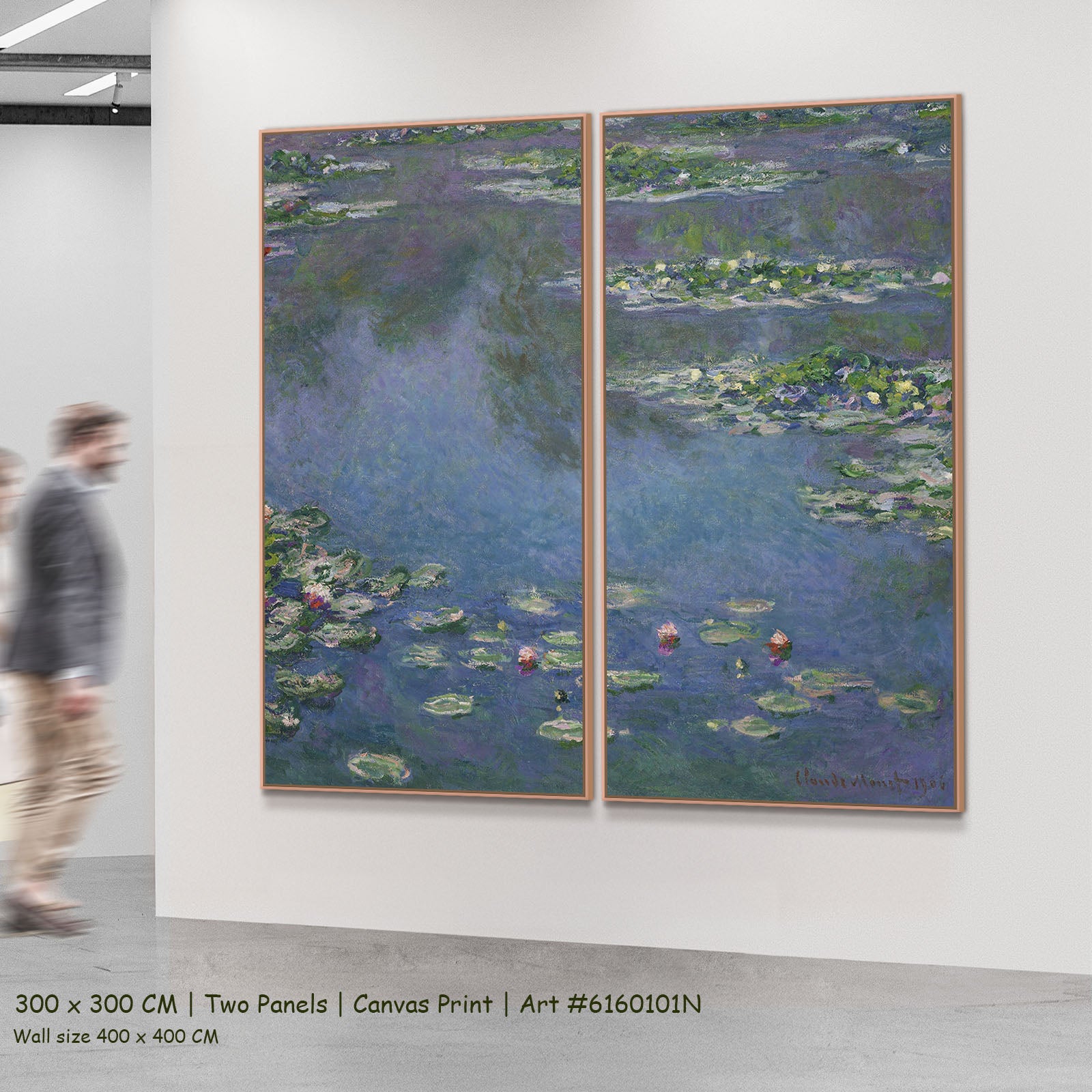 822N — 2-panel mockup, large canvas print