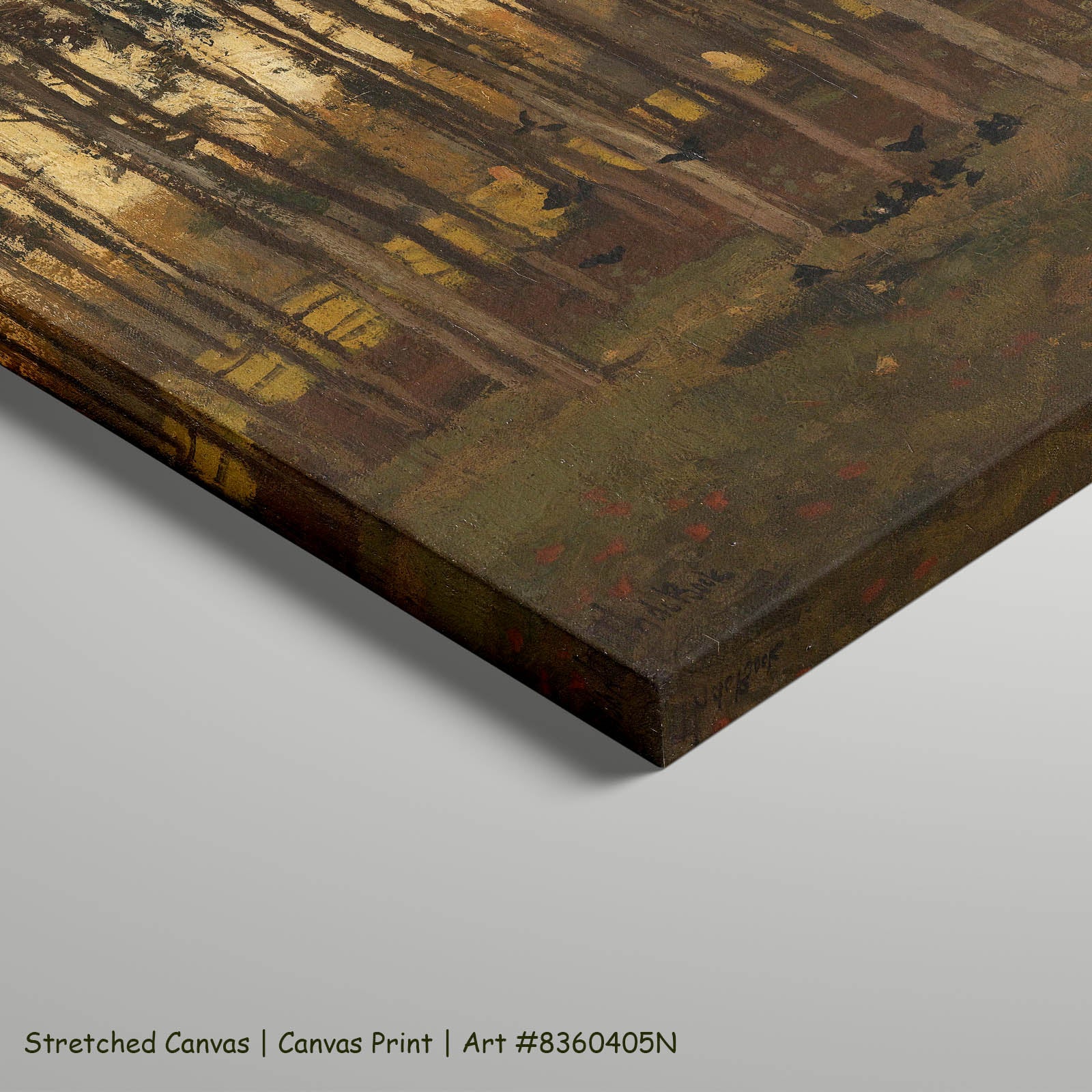 View in the Woods Landscape art on stretched canvas