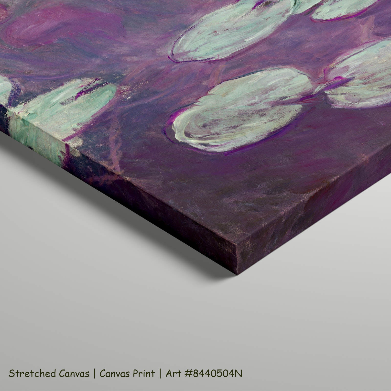 Water Lilies (Nymphéas) Floral art on stretched canvas