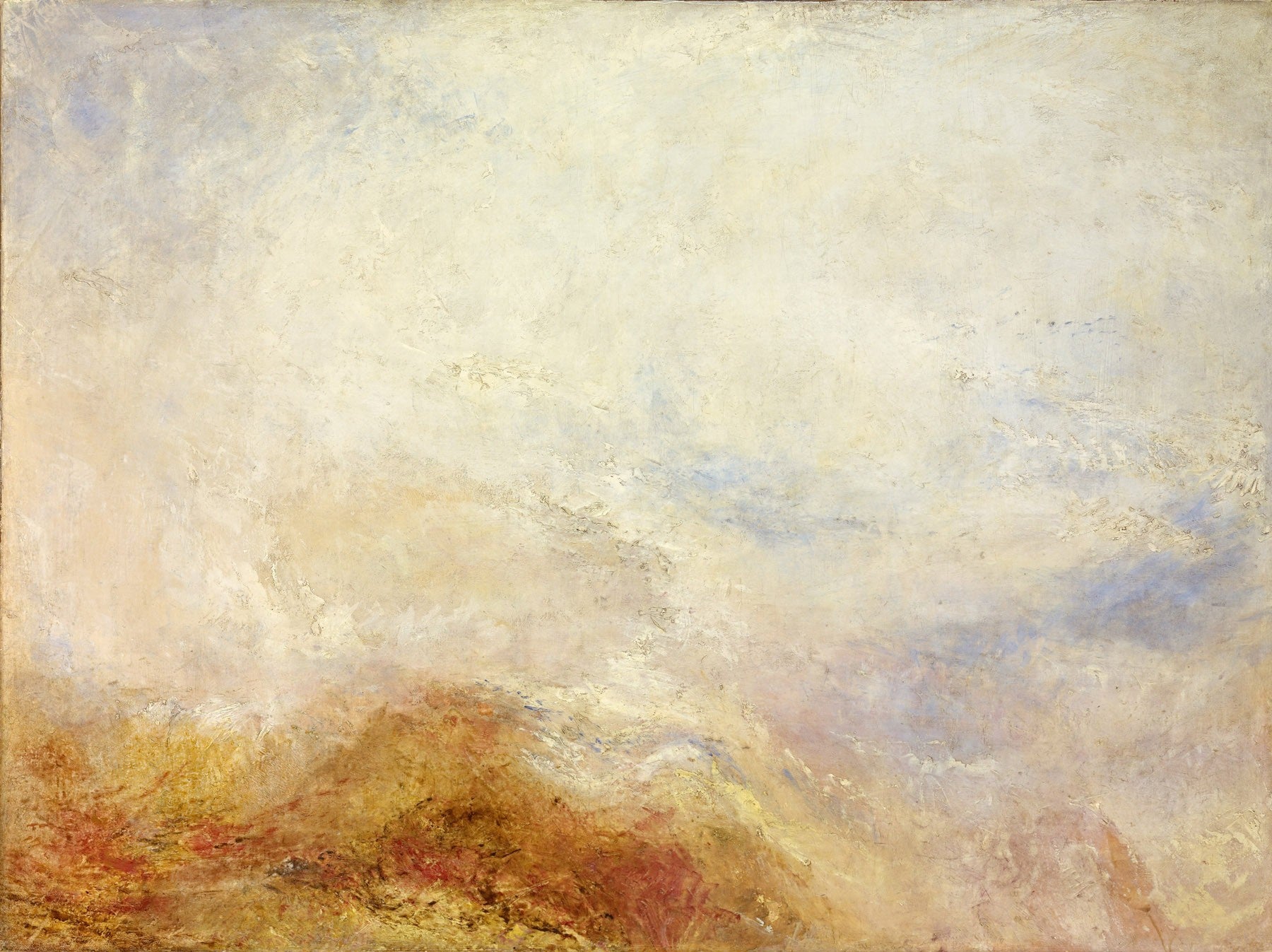 A Mountain Scene, Val d'Aosta — Large Mountain Landscape canvas wall art by J.M.W. Turner