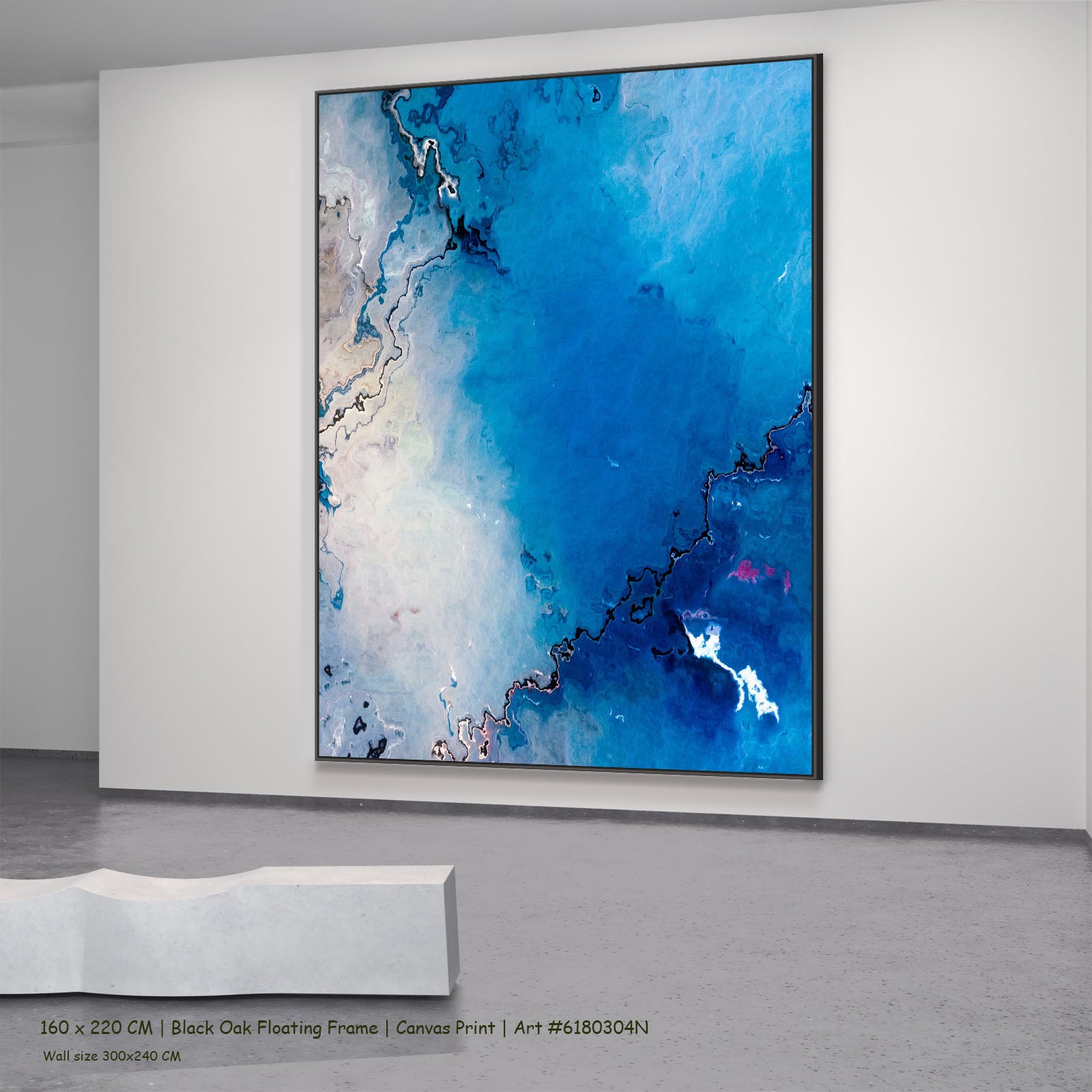 914N — black oak mockup, large canvas print