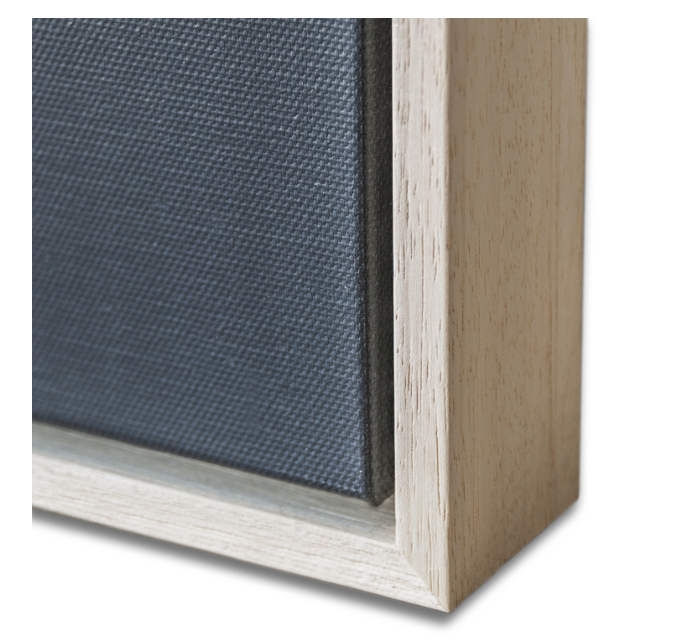 Stretched canvas finish 4.2 cm depth — gallery-ready, mirrored edge wrap