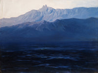 Large blue and grey Landscape canvas print of Ai-Petri. Crimea by Arkhip Kuindzhi