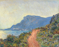 La Corniche near Monaco — Large Coastal canvas wall art by Claude Monet
